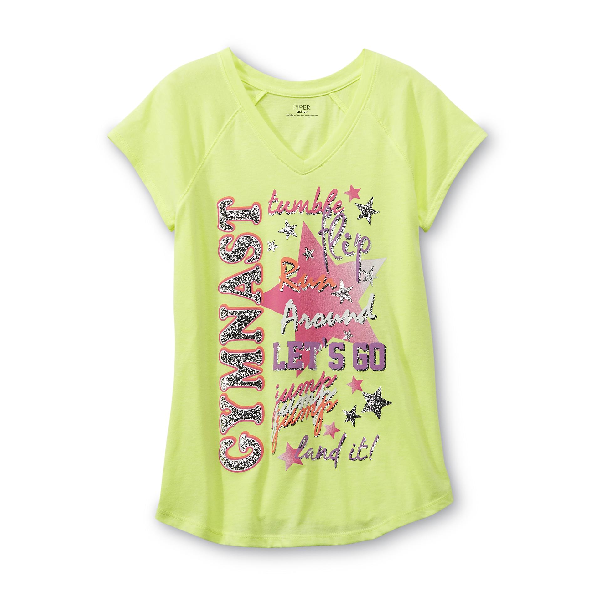 Piper Active Girl's Graphic T-Shirt - Gymnast