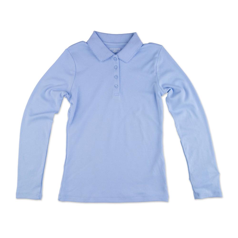 Dockers Girl's Long-Sleeve Polo Shirt
