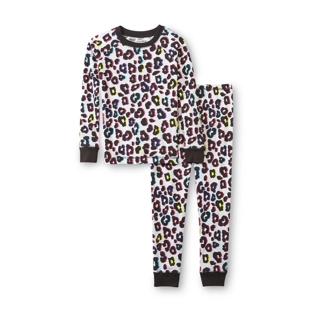Joe Boxer Girl's 2-Pairs Long-Sleeve Pajamas - Leopard Print