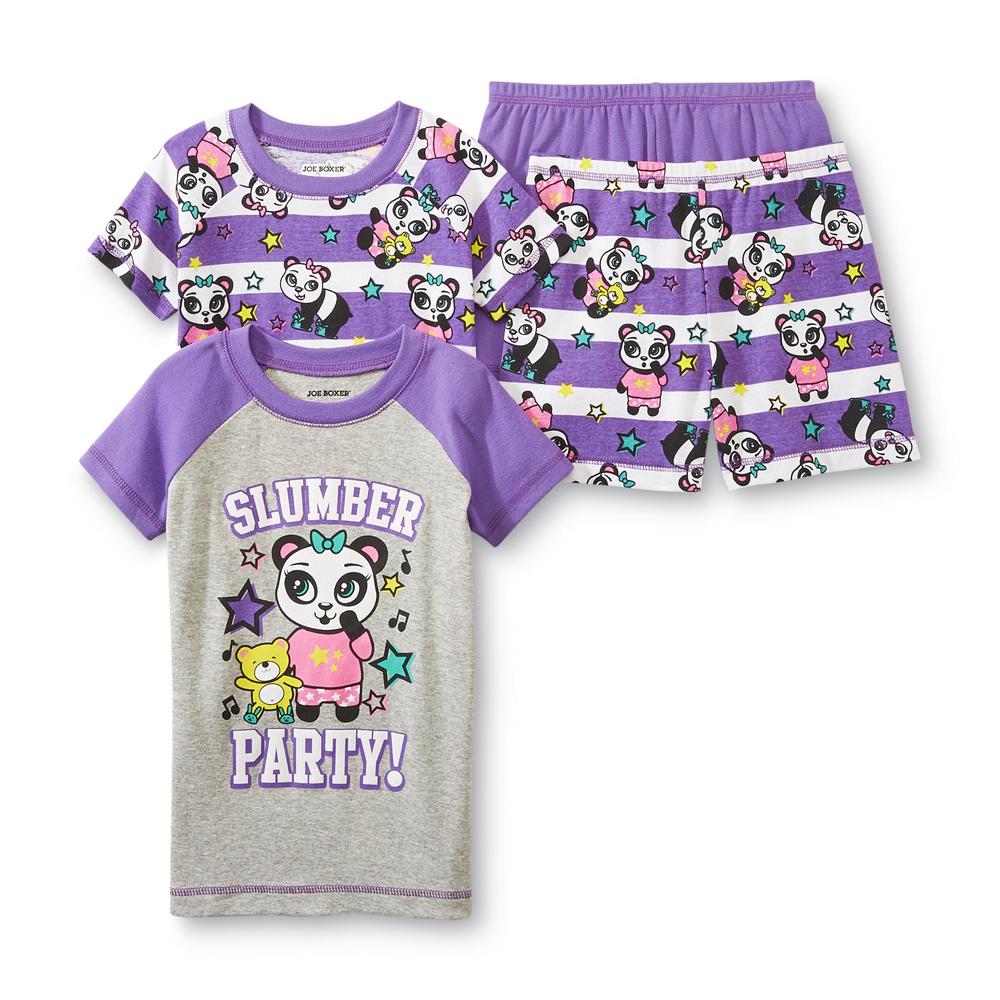 Joe Boxer Girl's 2-Pairs Short-Sleeve Pajamas - Slumber Party