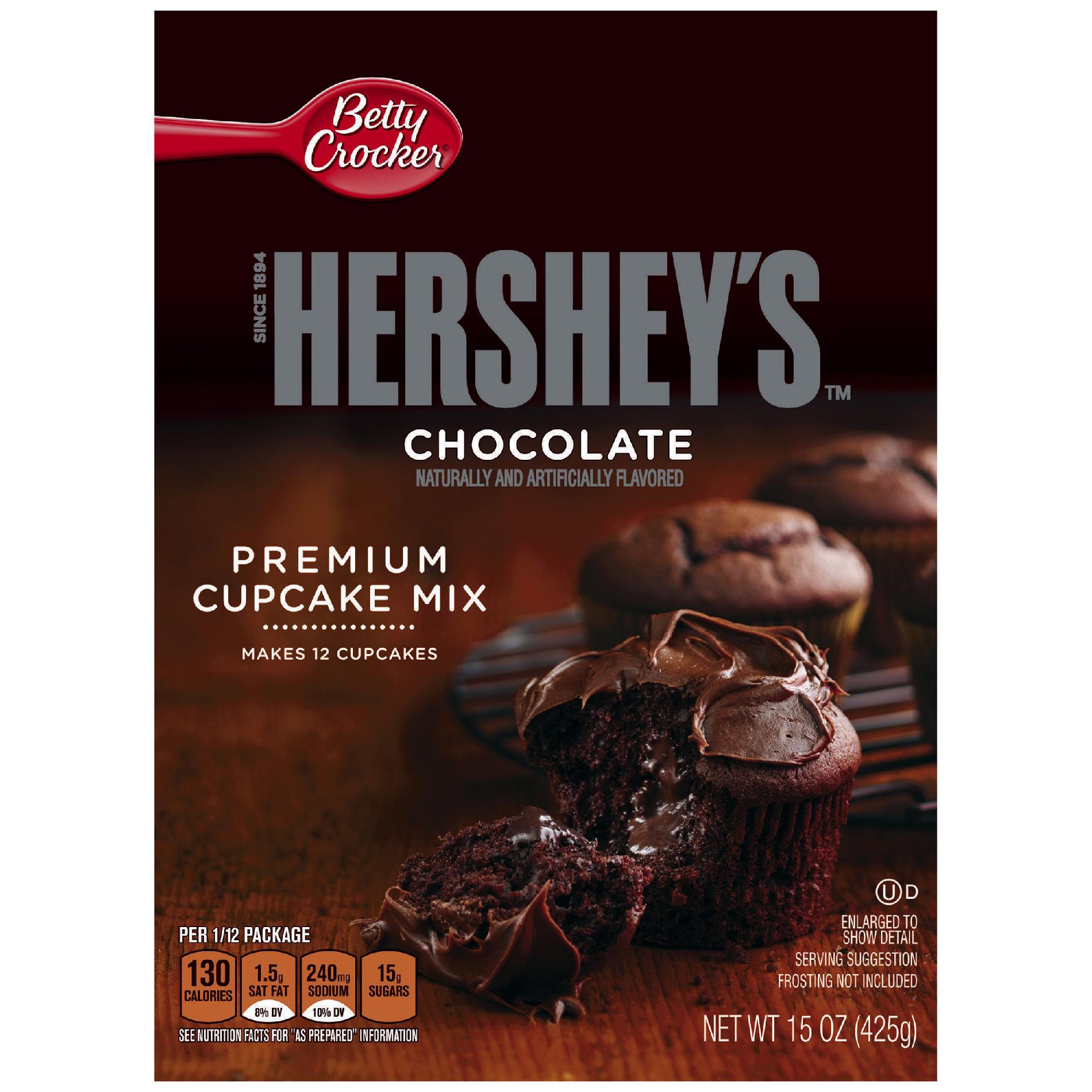 Betty Crocker Cupcake Mix, Hershey's Chocolate, 15 oz
