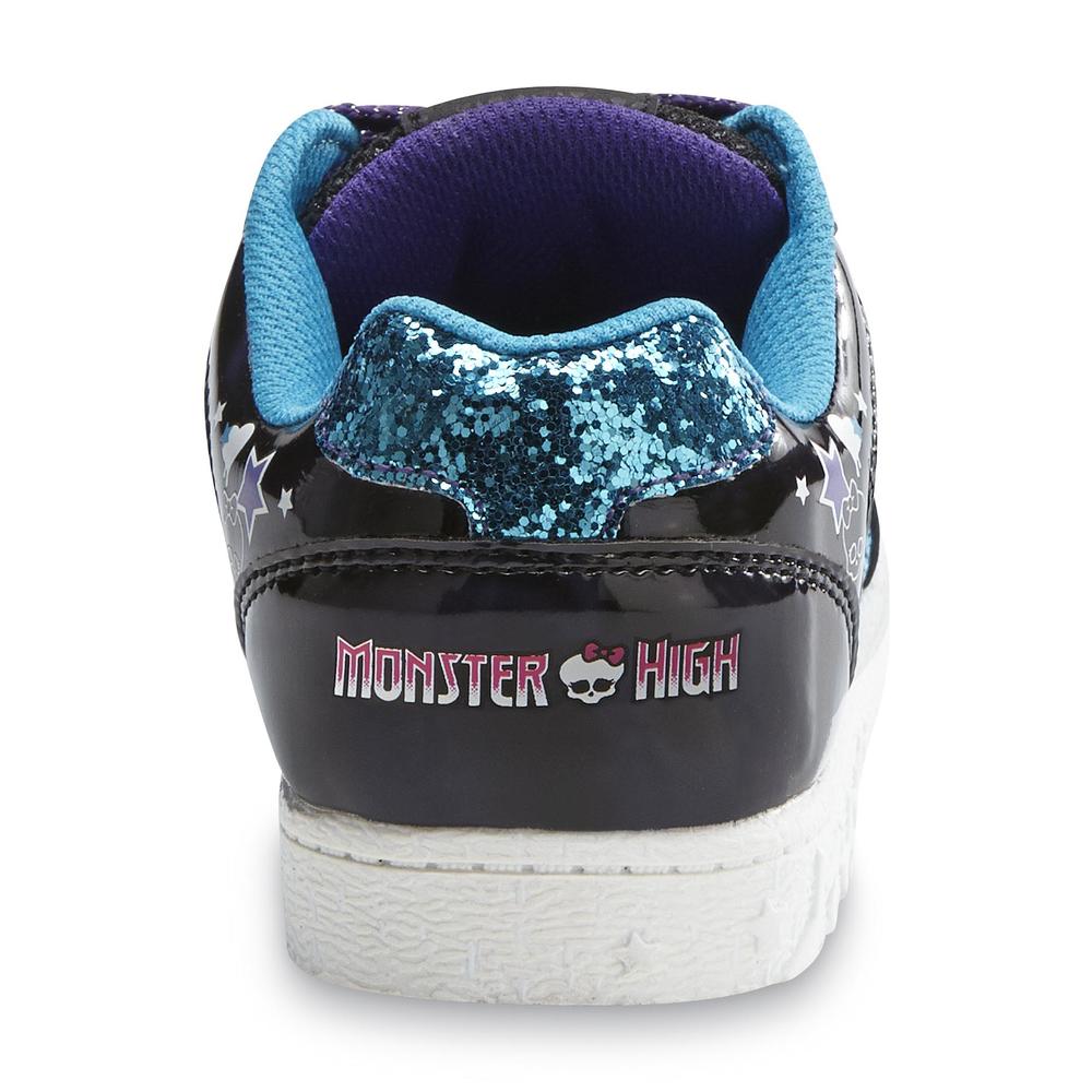 Monster High Girl's Ghoulfriends Black/Blue Light-Up Shoe