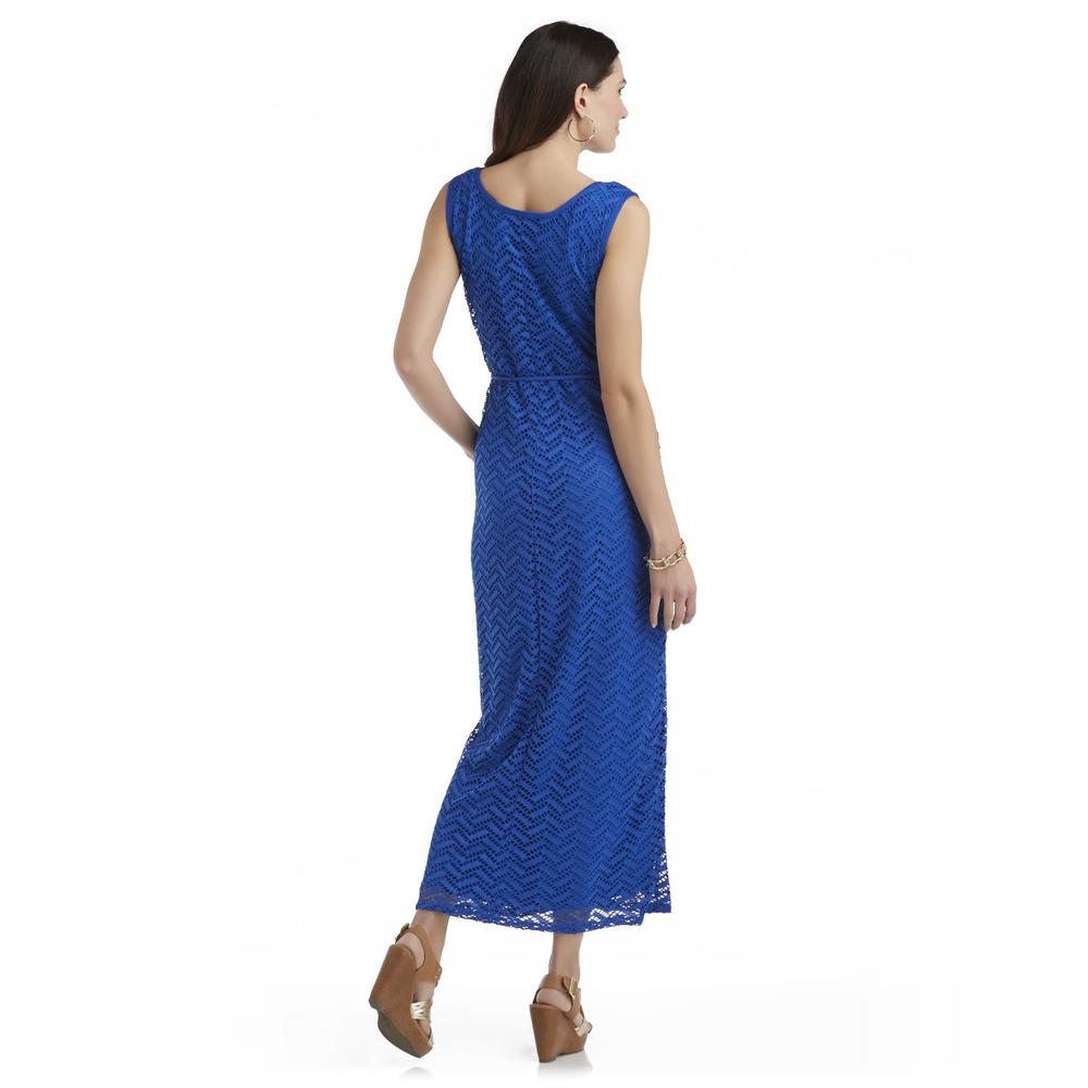 Darian Group Women's Pointelle Maxi Dress - Zigzag