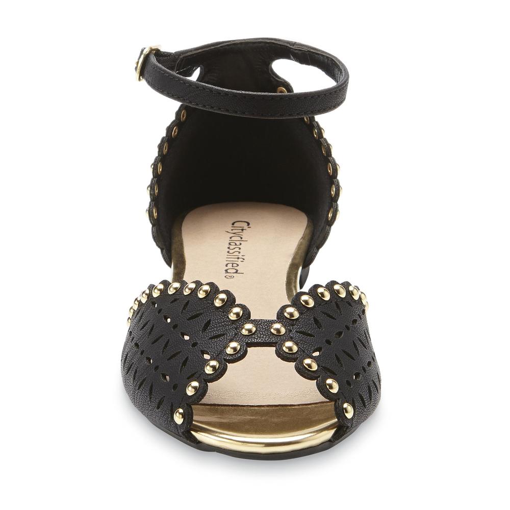 Classified Women's Staple-S Black Cutout Gladiator Sandal