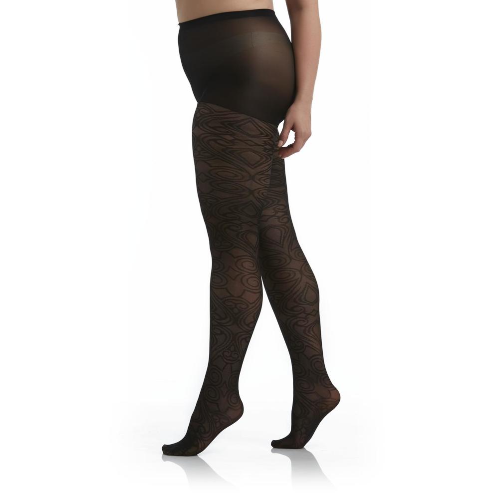 Attention Women's Control Top Fashion Tights - Scroll