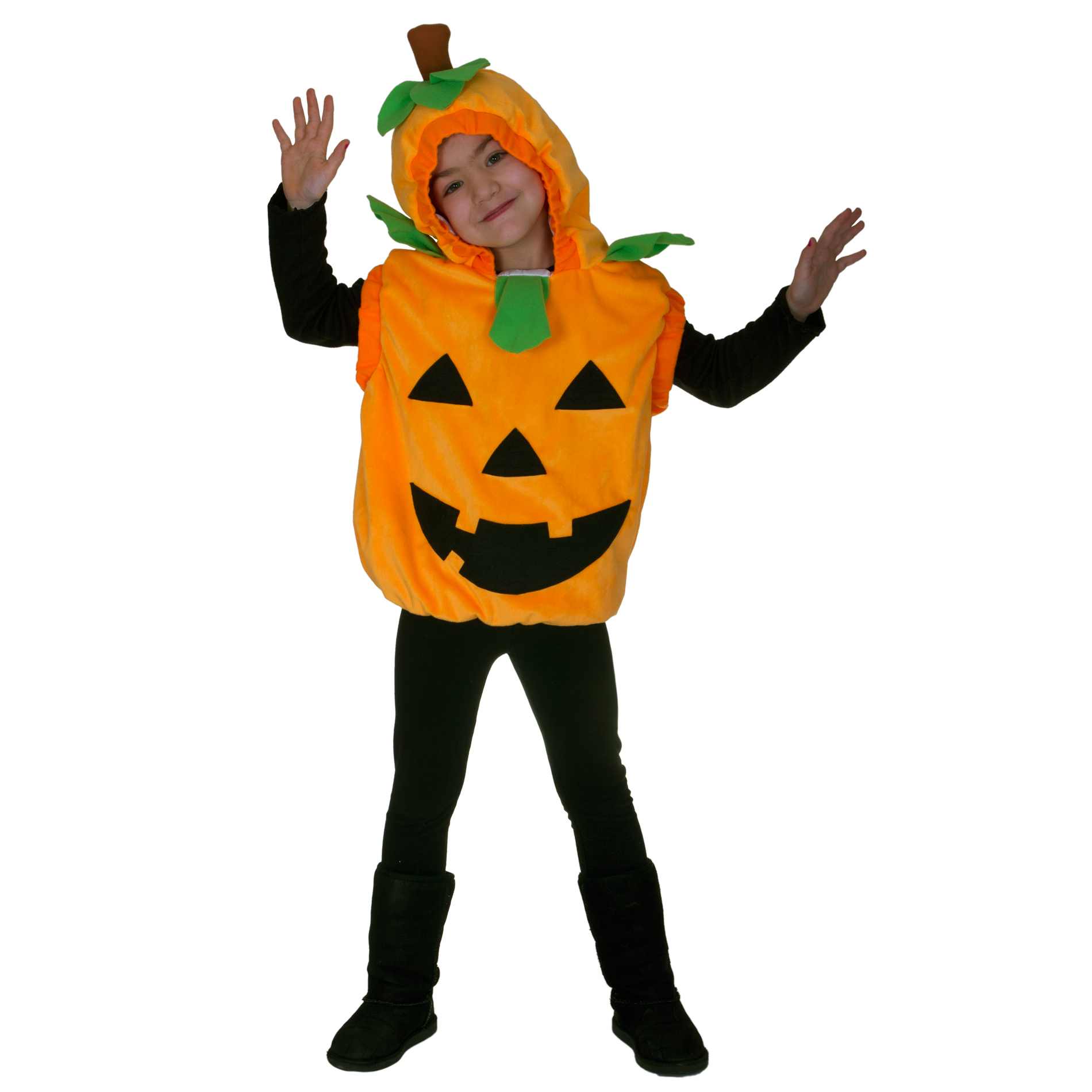 Totally Ghoul Plush Pumpkin Vest Toddler Halloween Costume