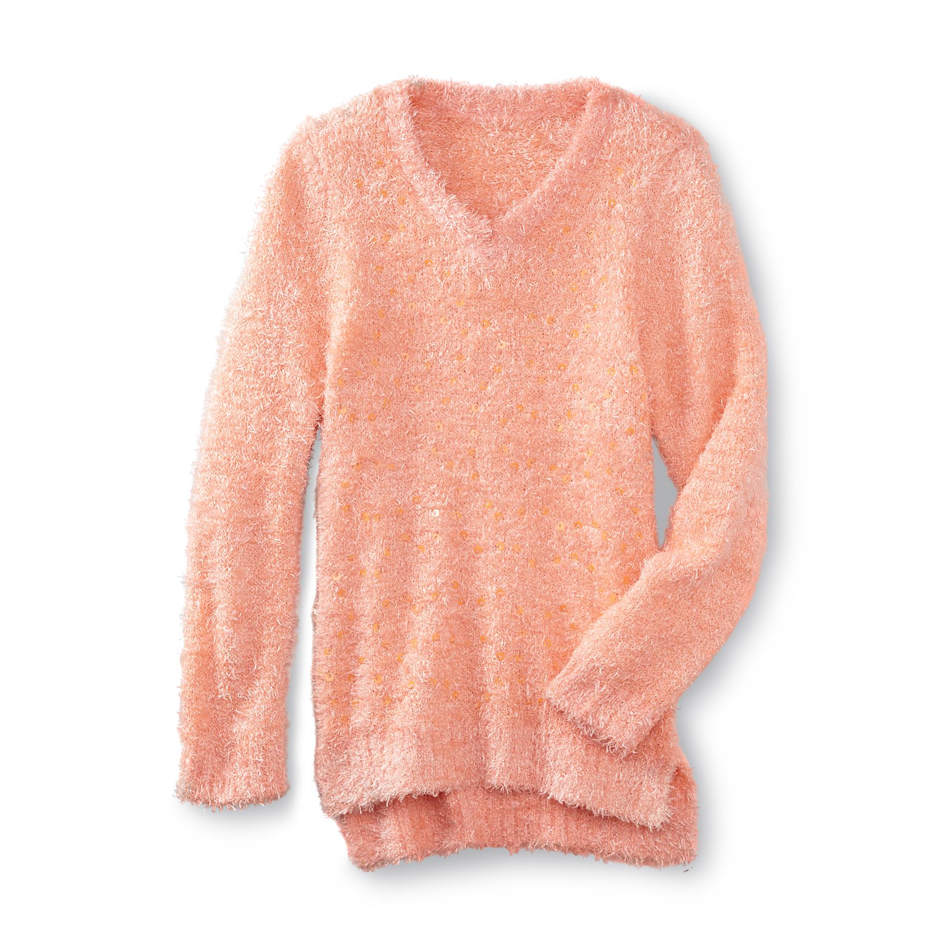 Piper Girl's Sequined Chenille Sweater