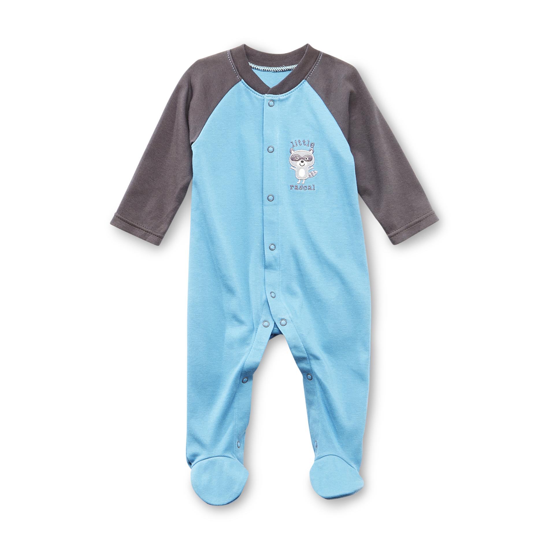 Small Wonders Newborn Boy's Sleeper Pajamas - Raccoon