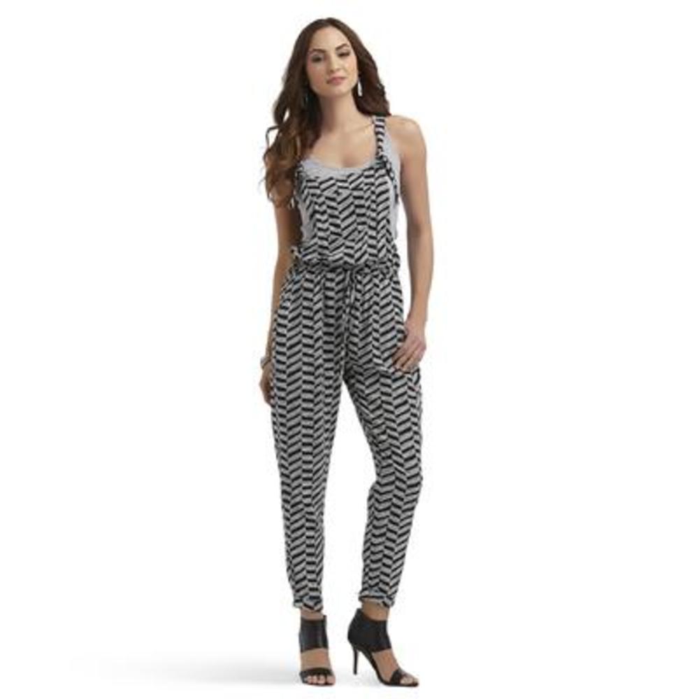 Kelly Renee Tribal Black and White Overalls