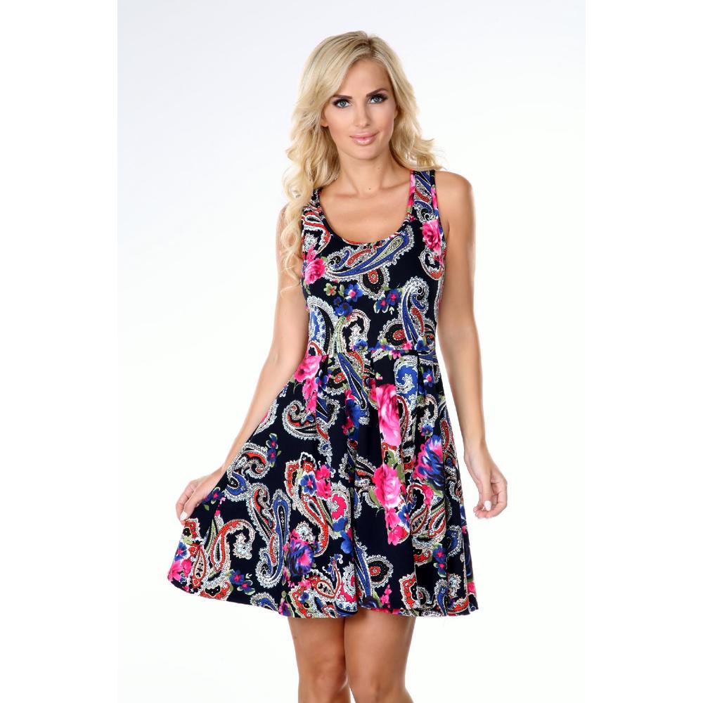 White Mark Women's Tweed Fit & Flare Dress main image 0