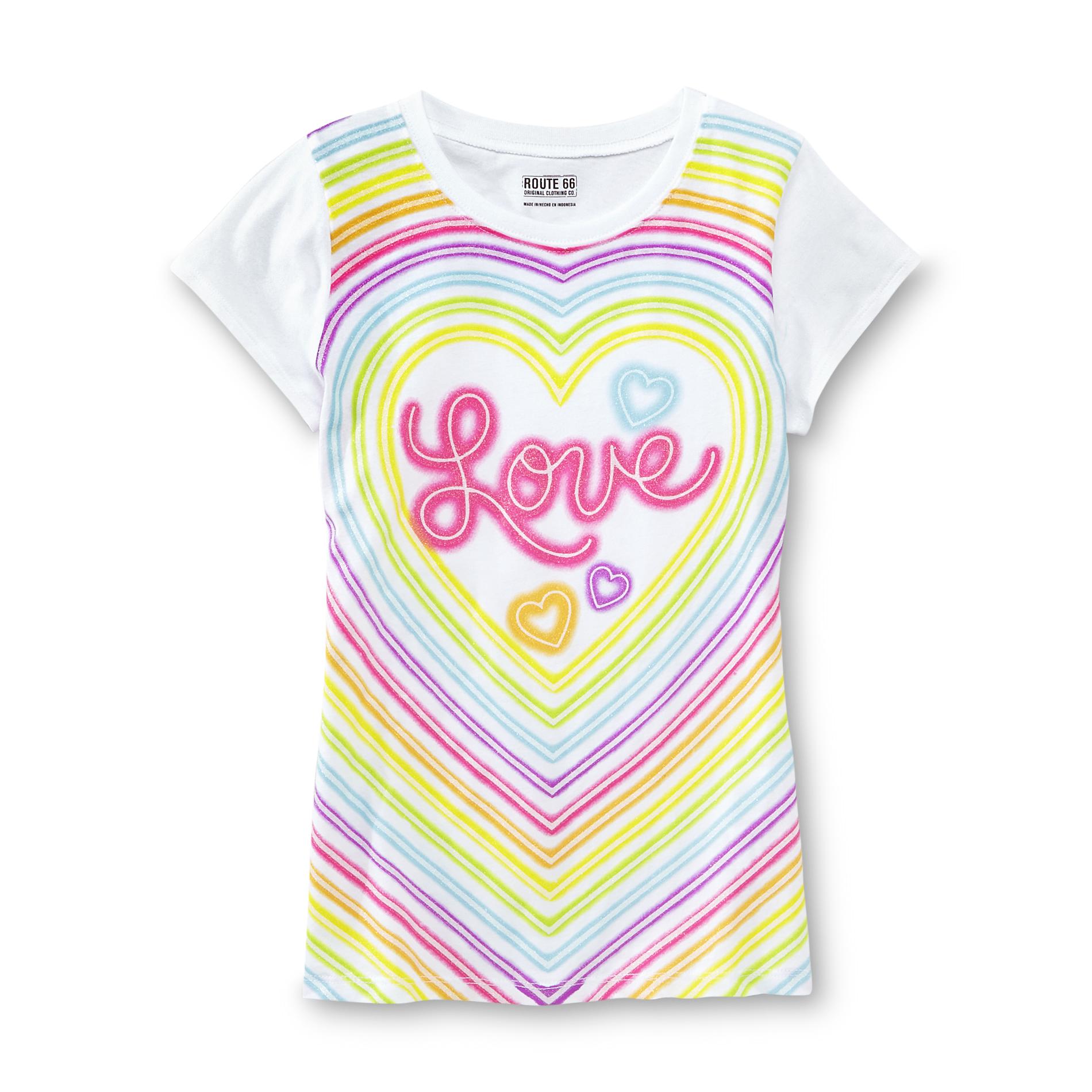 Route 66 Girl's Graphic T-Shirt - Love