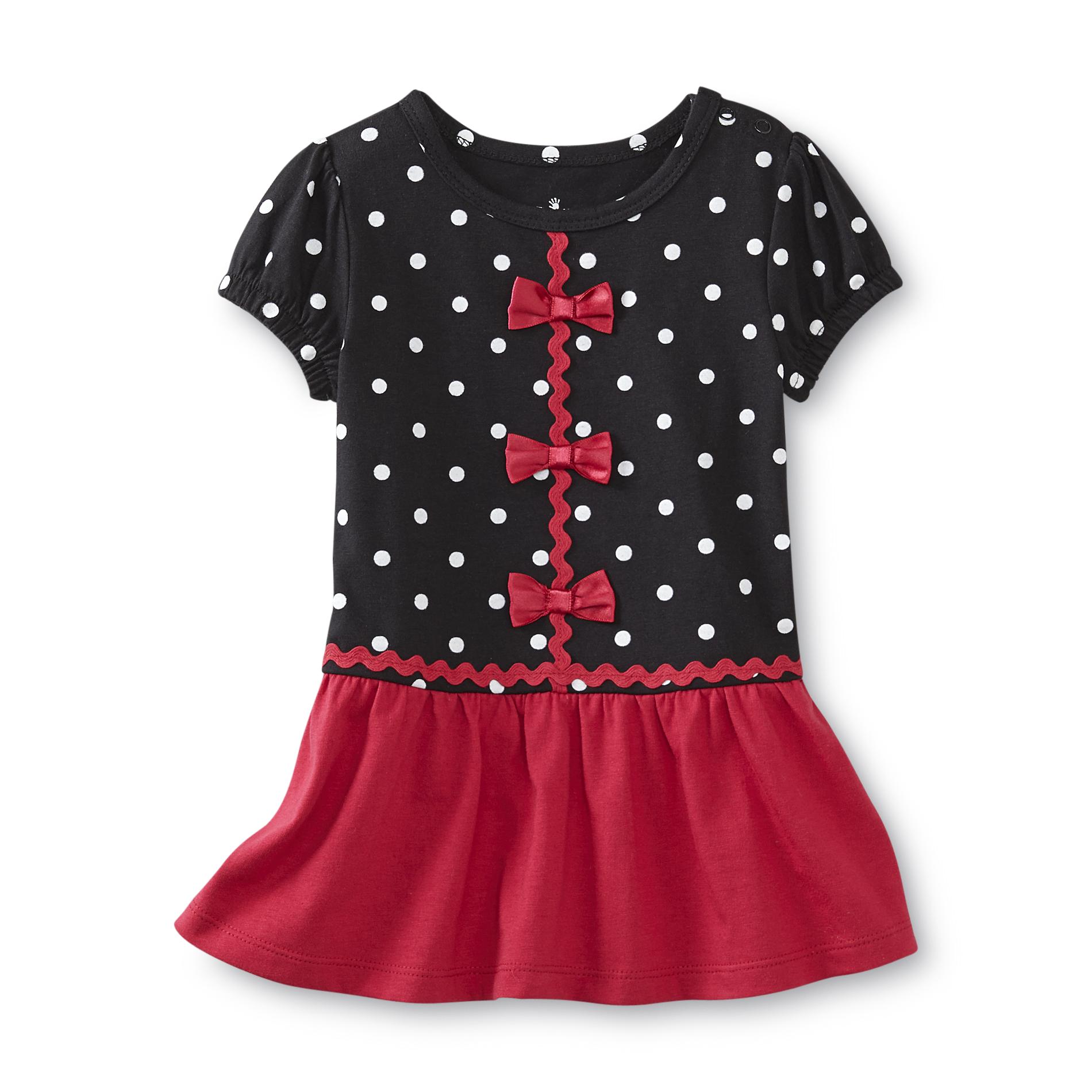 Small Wonders Newborn Girl's Dress - Polka Dot