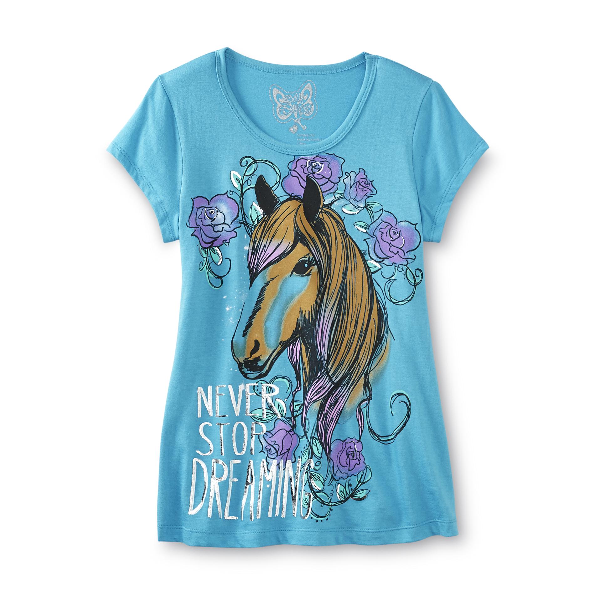 Self Esteem Girl's Graphic T-Shirt - Horse