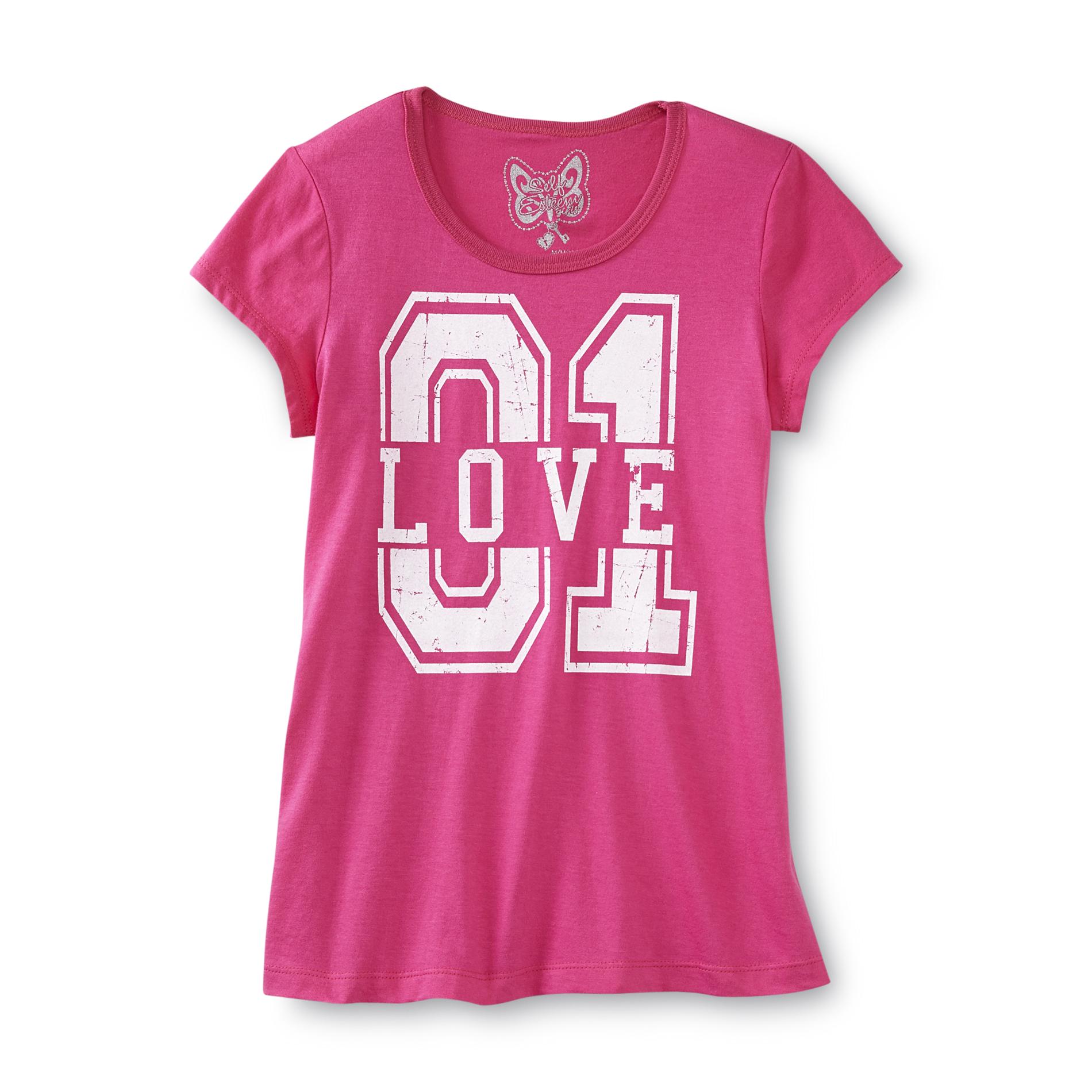Self Esteem Girl's Graphic T-Shirt - Love