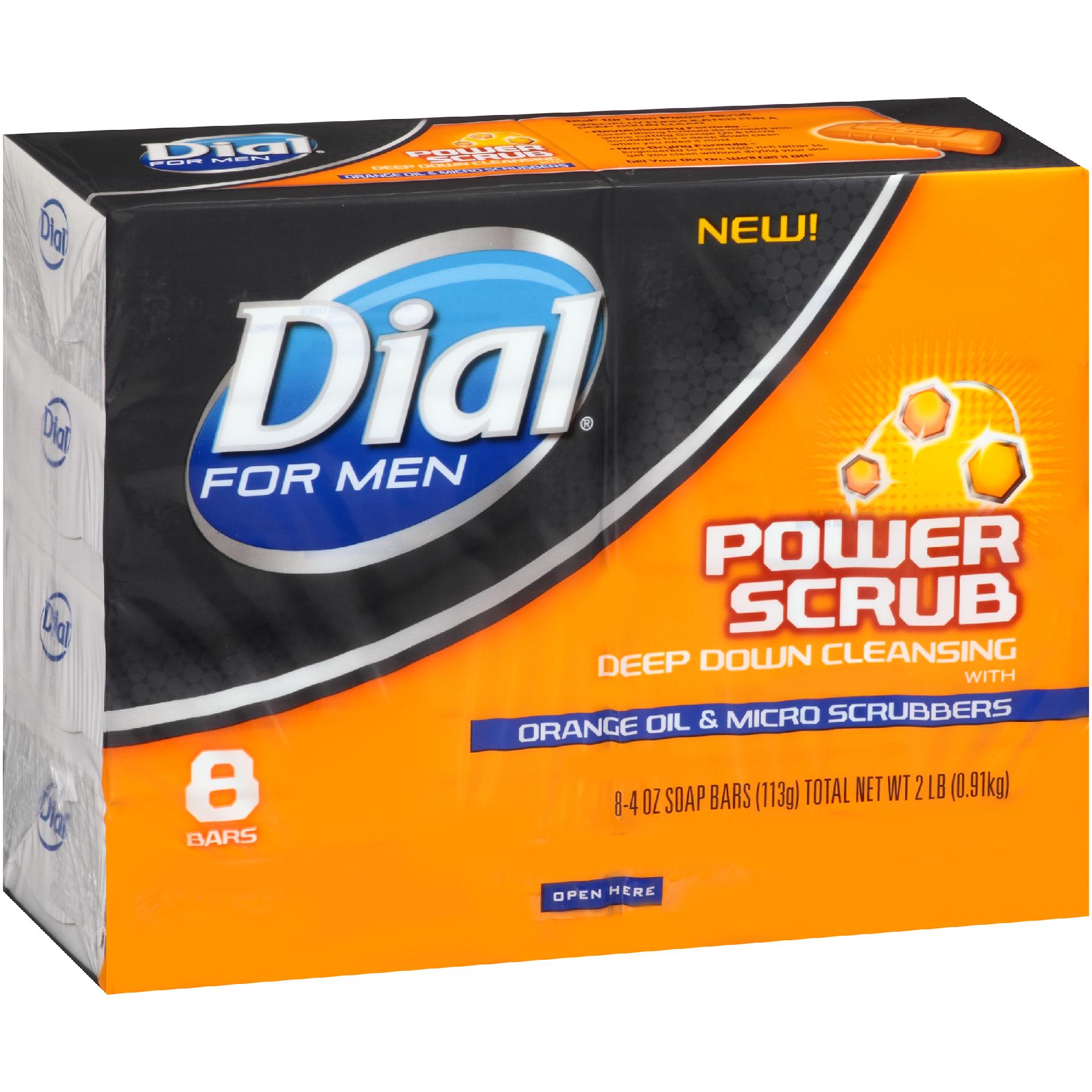 Dial Soap, Power Scrub with Orange Oil & Micro Scrubbers, 32 oz (113 g)