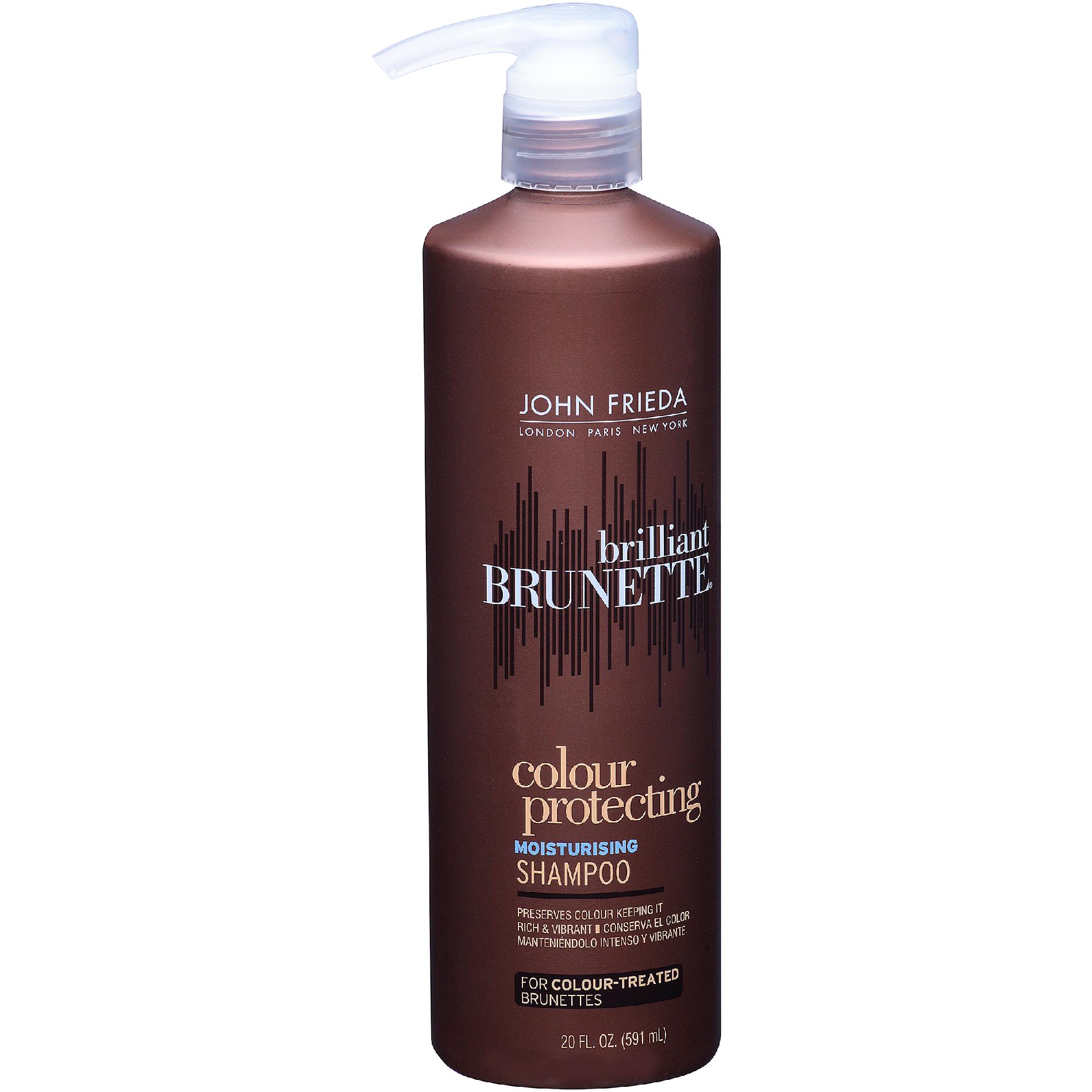 John Frieda Moisturizing Shampoo, Brilliant Brunette Colour Protecting, 20 fl oz (591 ml)