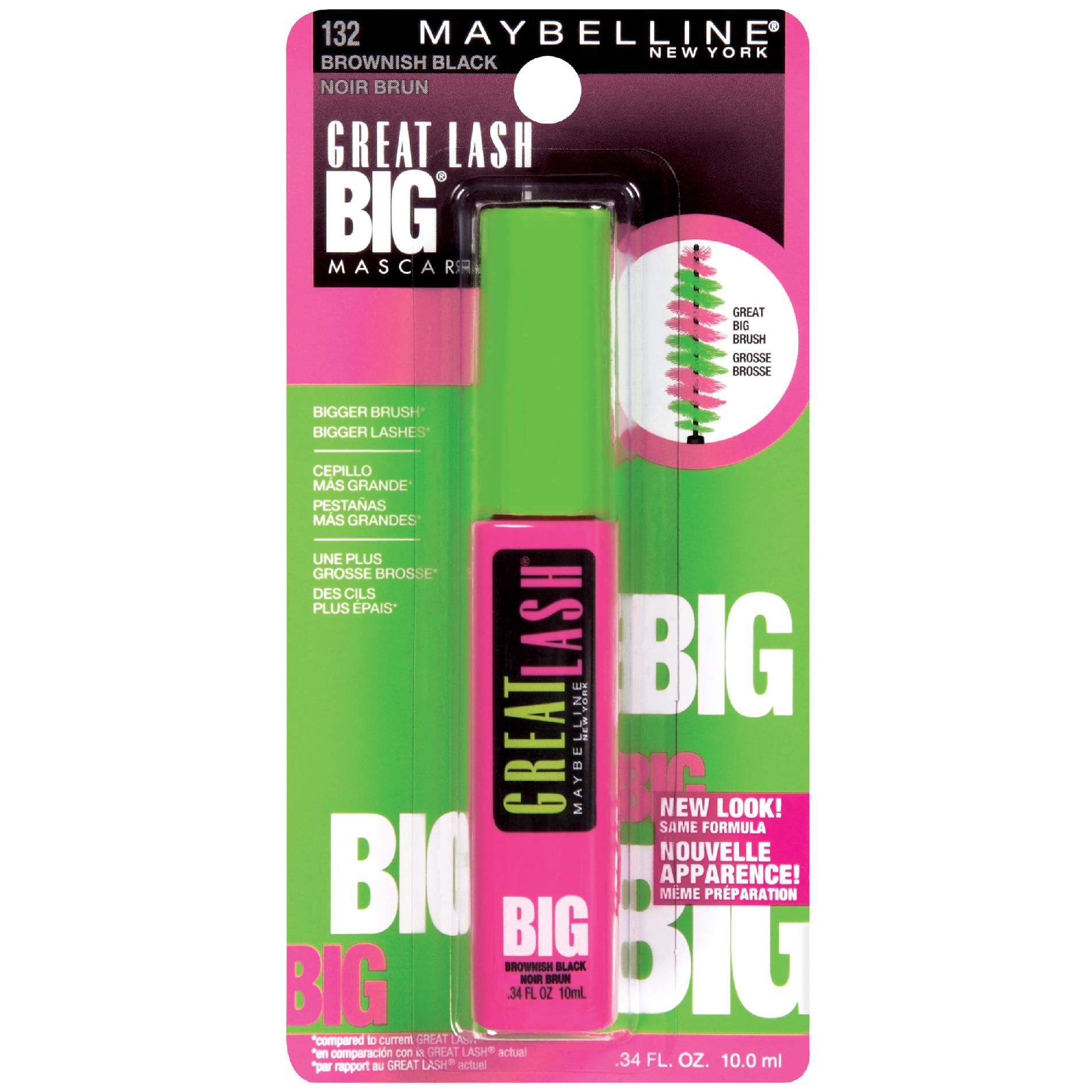 Maybelline New York Washable Mascara, Brownish Black, .34 oz (10.0 ml)