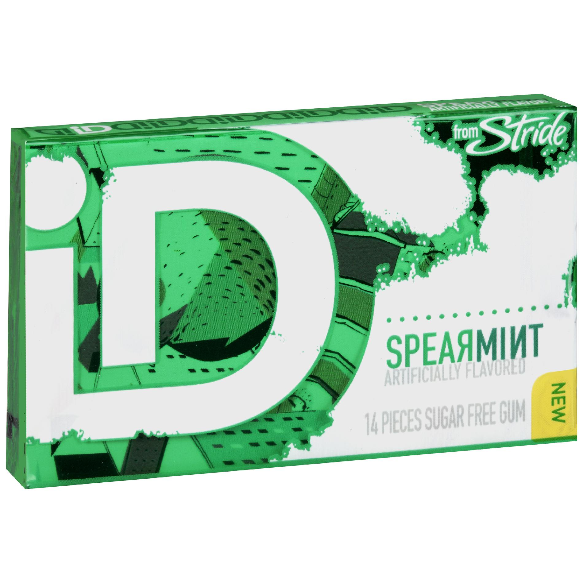 Kraft Sugar Free Gum, Spearmint 14 Pieces, 1 pk