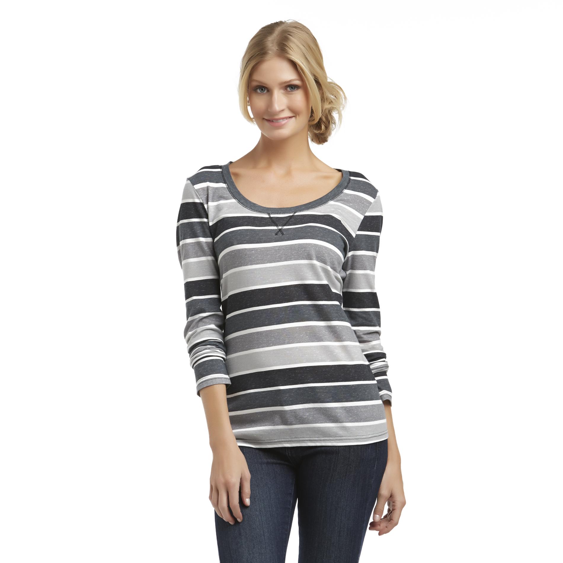 Route 66 Women's Long-Sleeve T-Shirt - Striped