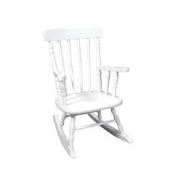 Gift Mark Deluxe Child\'s Spindle Rocking Chair (White)