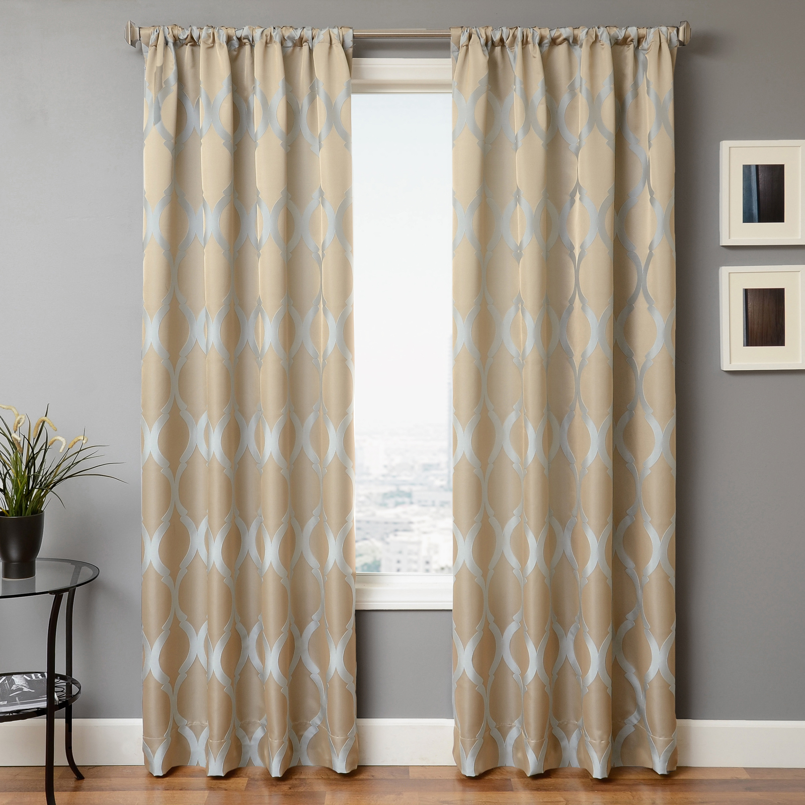 Softlines Home Fashions Shalon 84 in. Rod Pocket Panel