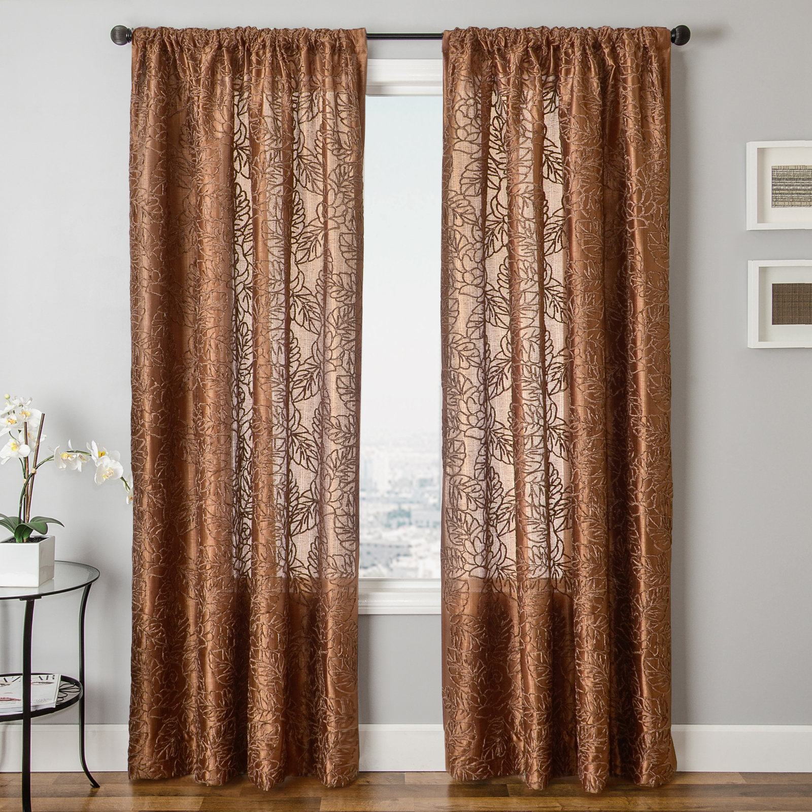 Softlines Home Fashions Mona 84 in. Rod Pocket Panel