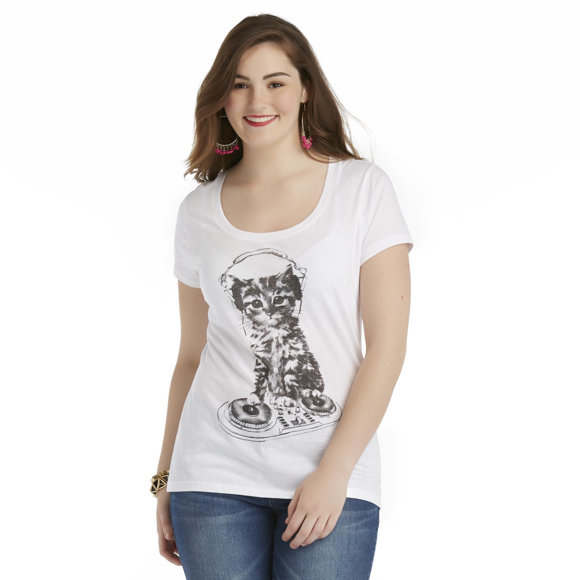 Ransom Junior's Plus Graphic T-Shirt - DJ Kitty