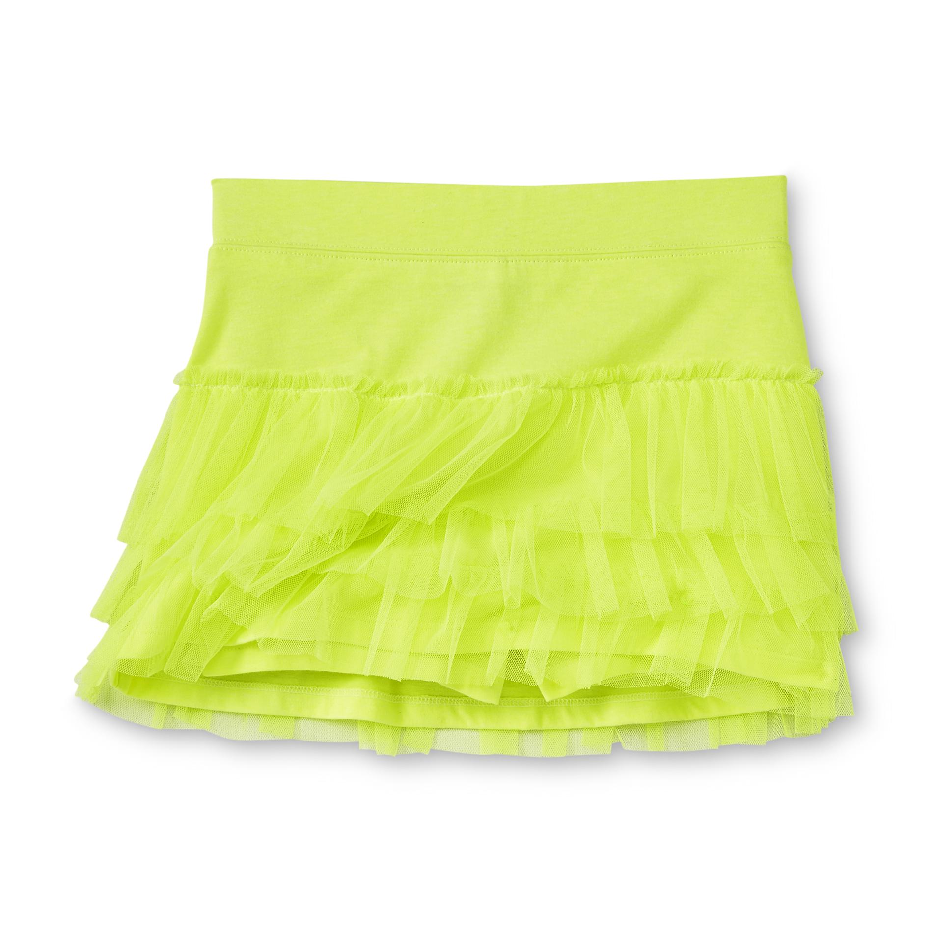 Piper Girl's Tiered Mesh Scooter Skirt