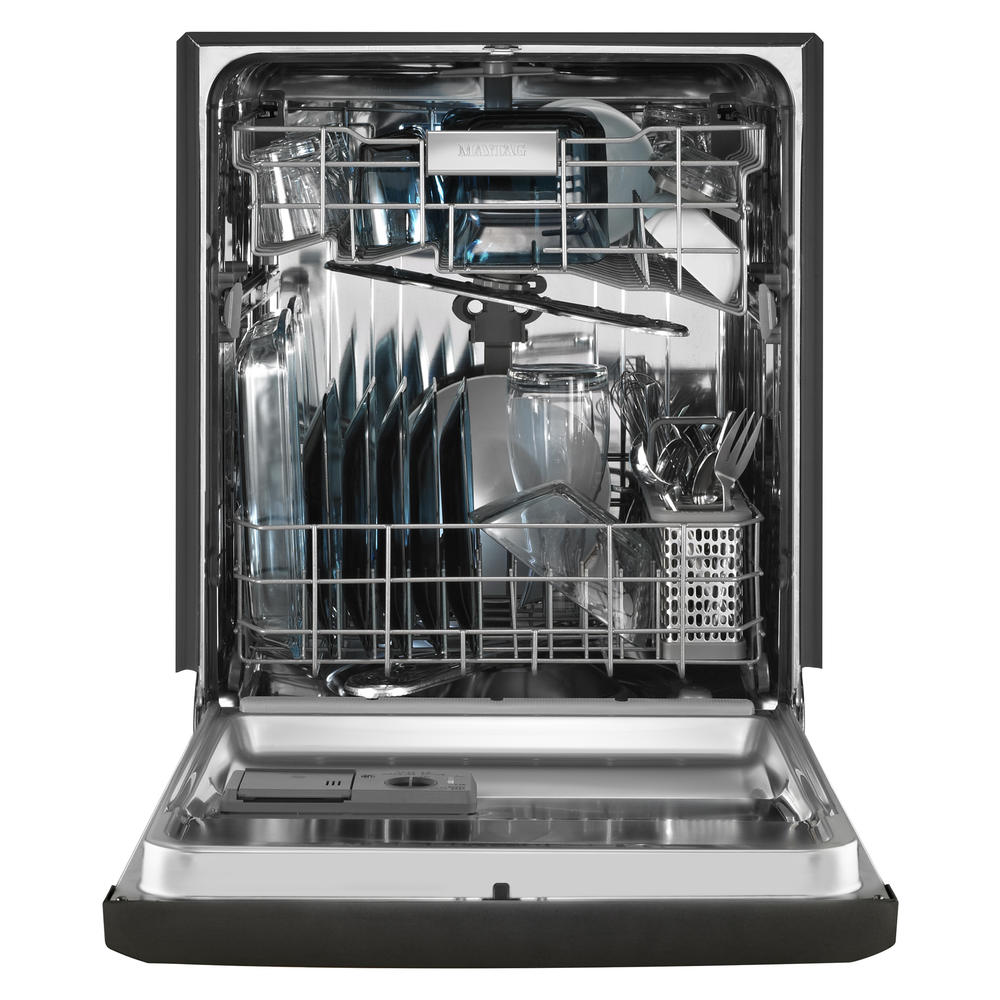 Maytag MDB6949SDE 24" Built-In Dishwasher w/ Stainless Steel Silverware Basket - Black