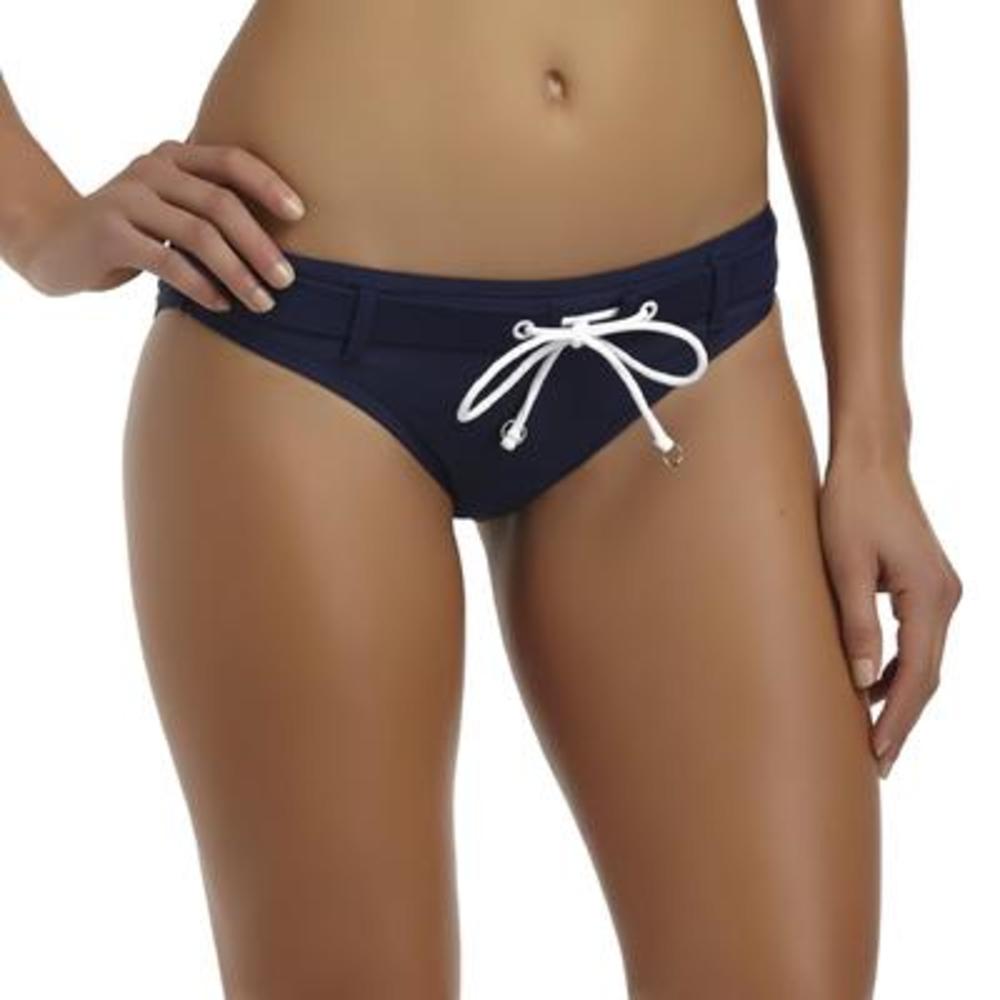 U.S. Polo Assn. Women's Belted Bikini Swim Bottoms