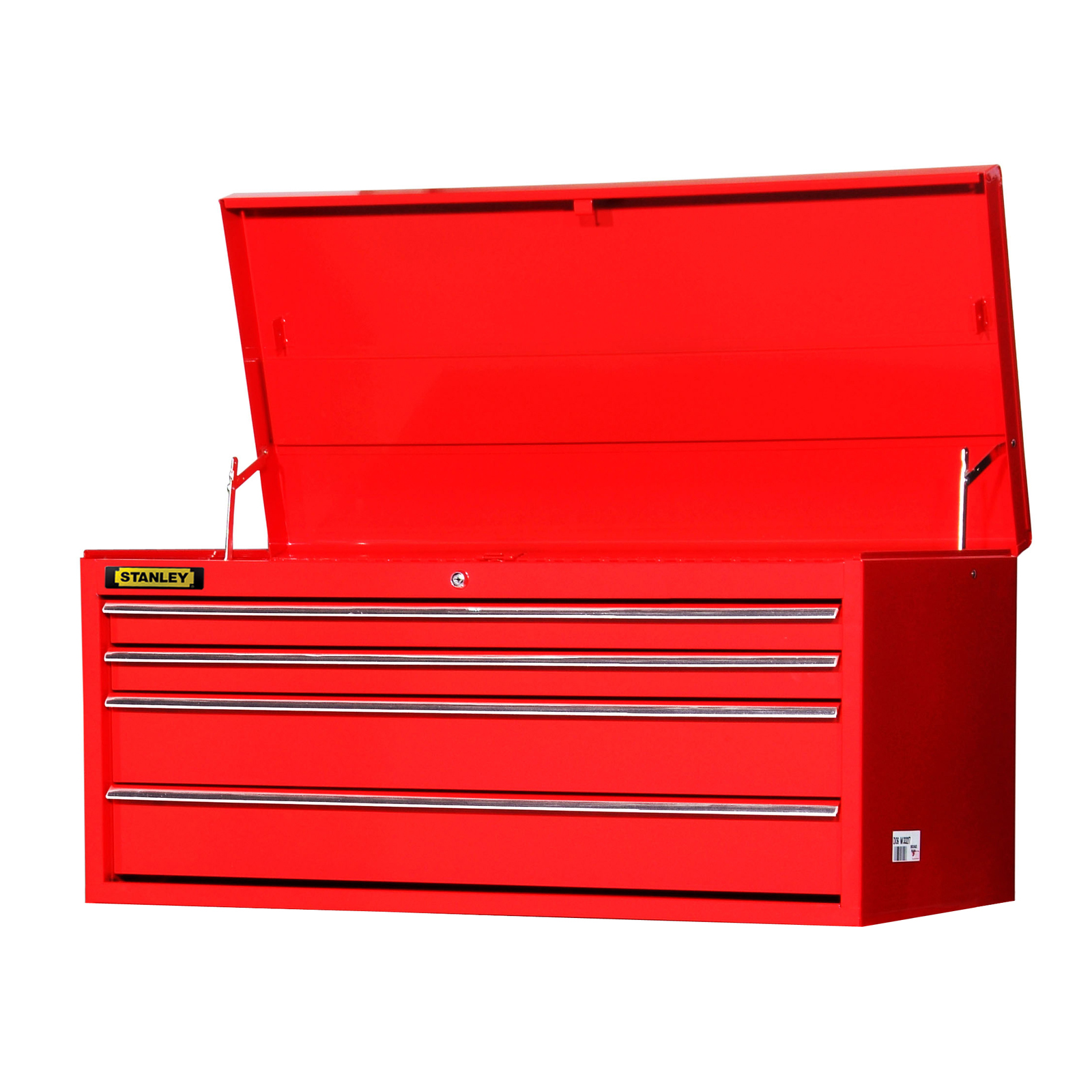 Stanley 42" 4-Drawer Ball Bearing Slides Top Chest, Red, PLUS FREE SHIPPING