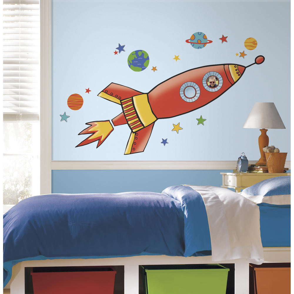 RoomMates Rocket Peel and Stick Giant Wall Decals