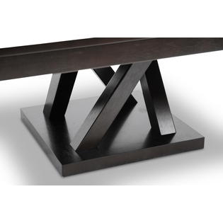 Baxton Studio Everdon Dark Brown Modern Coffee Table