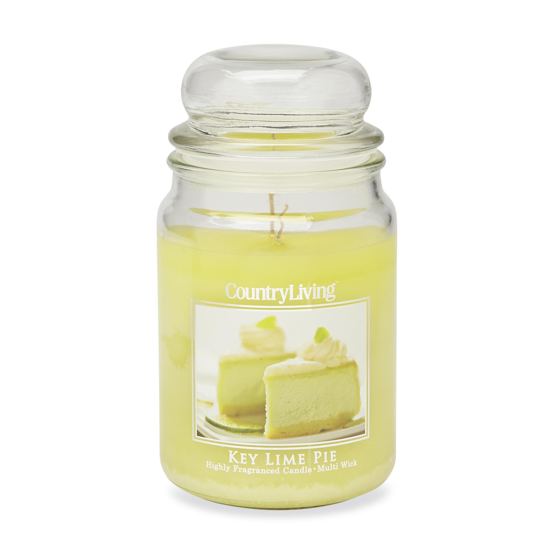 Country Living 18-Ounce Scented Jar Candle - Key Lime Pie