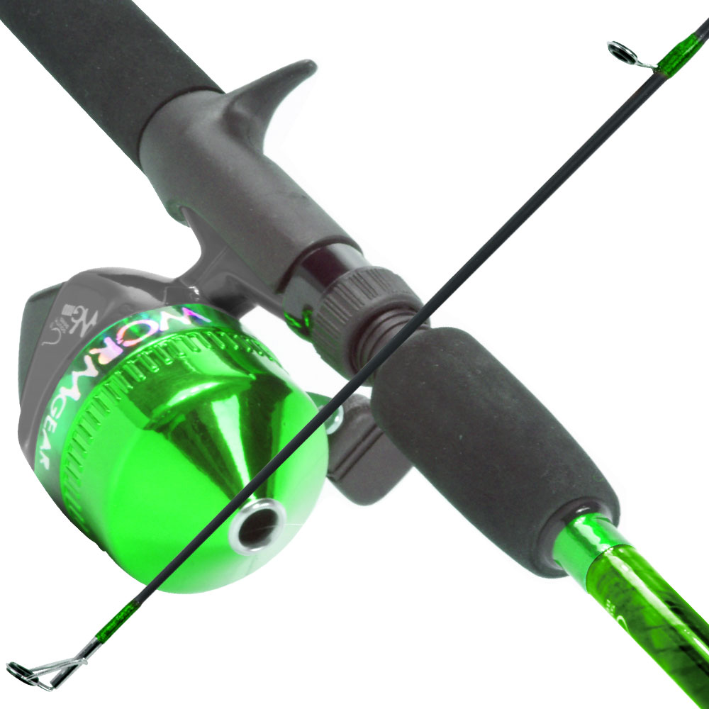 South Bend  Worm Gear Fishing Rod & Spincast Reel Combo-Green