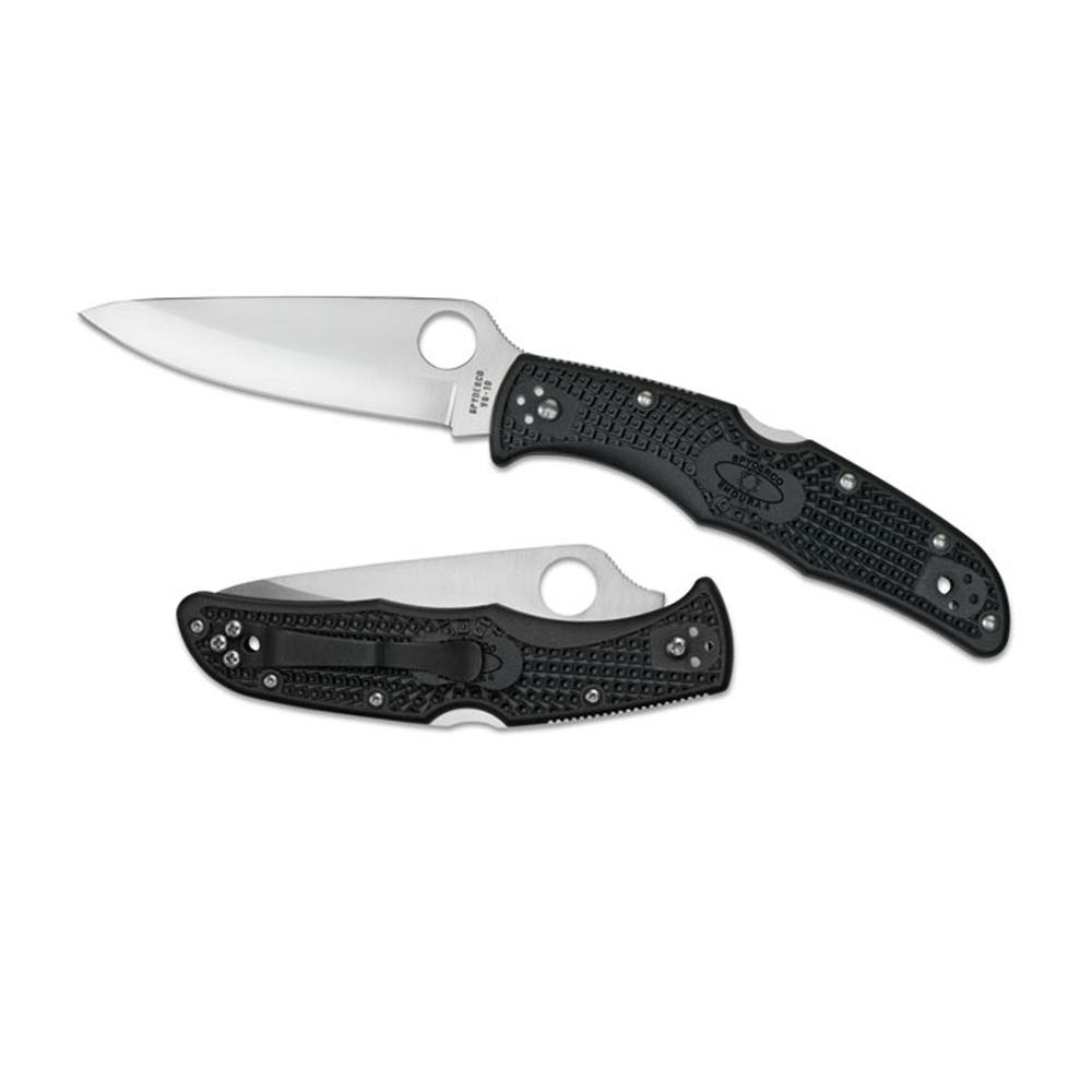 Spyderco Endura4 Lightweight Black FRN Plainedge Knife