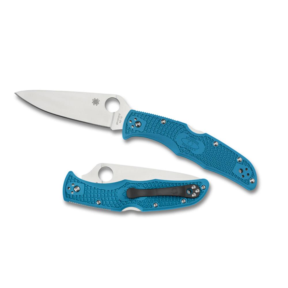 Spyderco Endura4 Lightweight Blue FRN Plainedge Knife