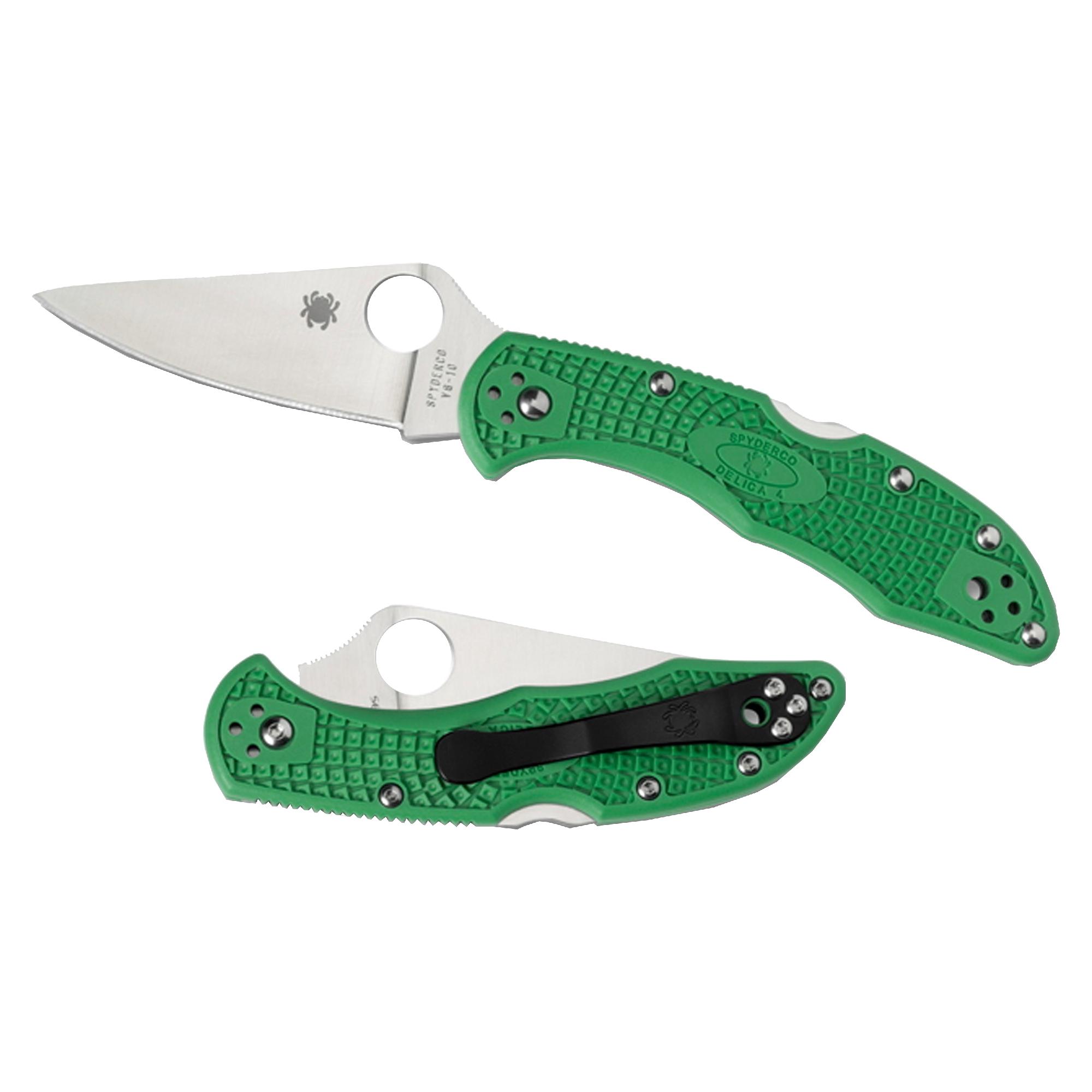 Spyderco Delica Lightweight Green Knife