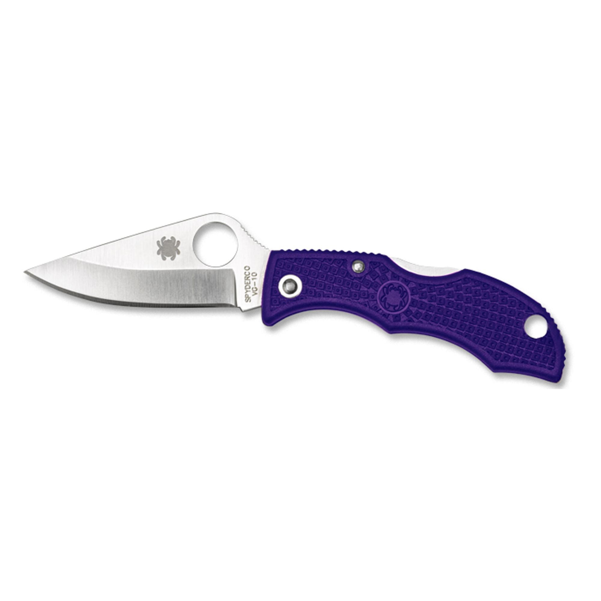 Spyderco Ladybug 3 Purple FRN Plainedge Knife