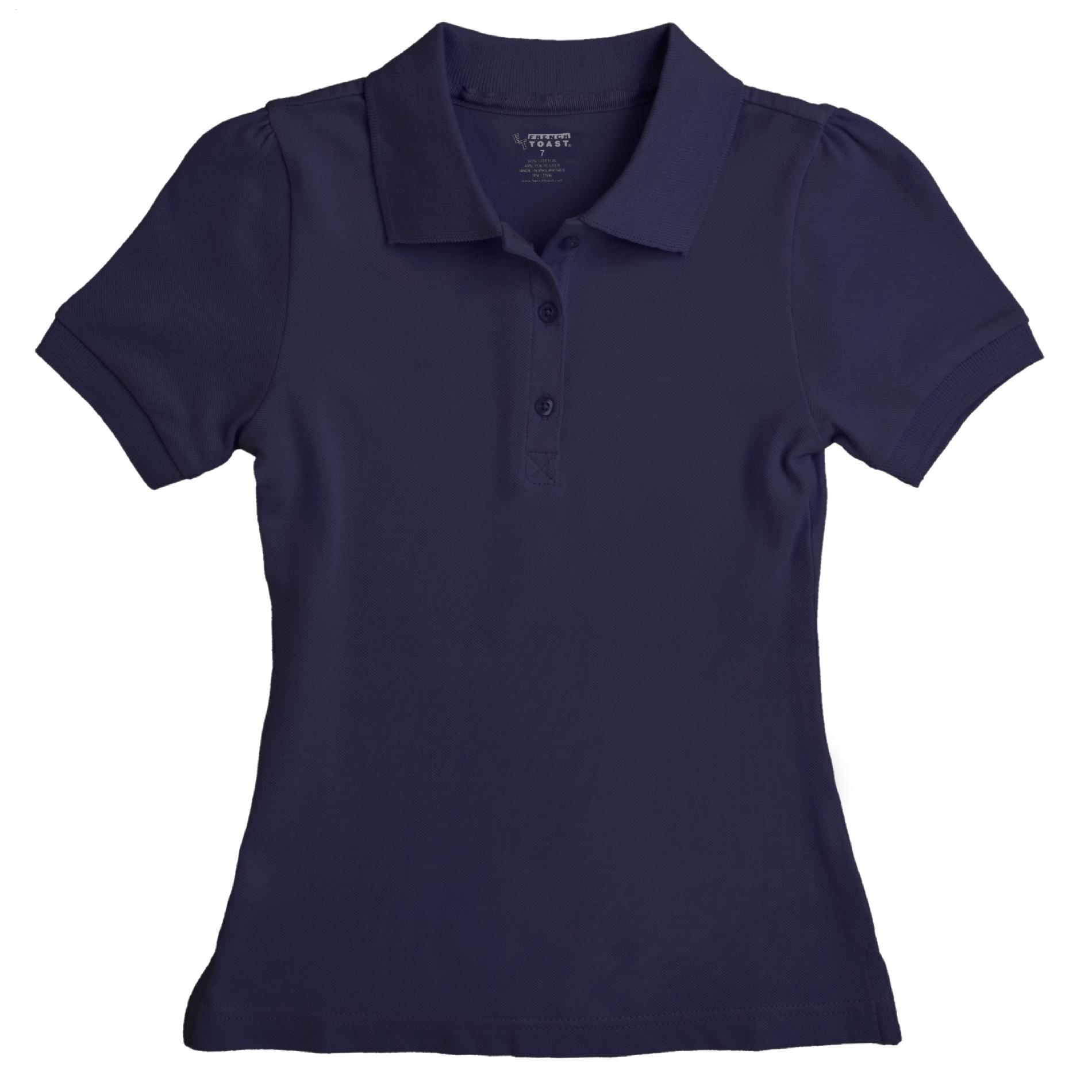 At School by French Toast Juniors Short Sleeve Stretch Pique Polo