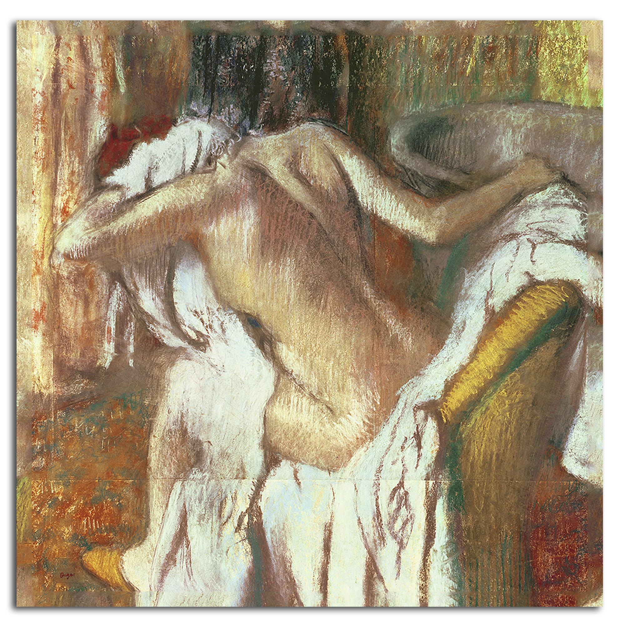 Trademark Global Edgar Degas 'Woman Drying Herself 1888-92' Canvas Rolled Art