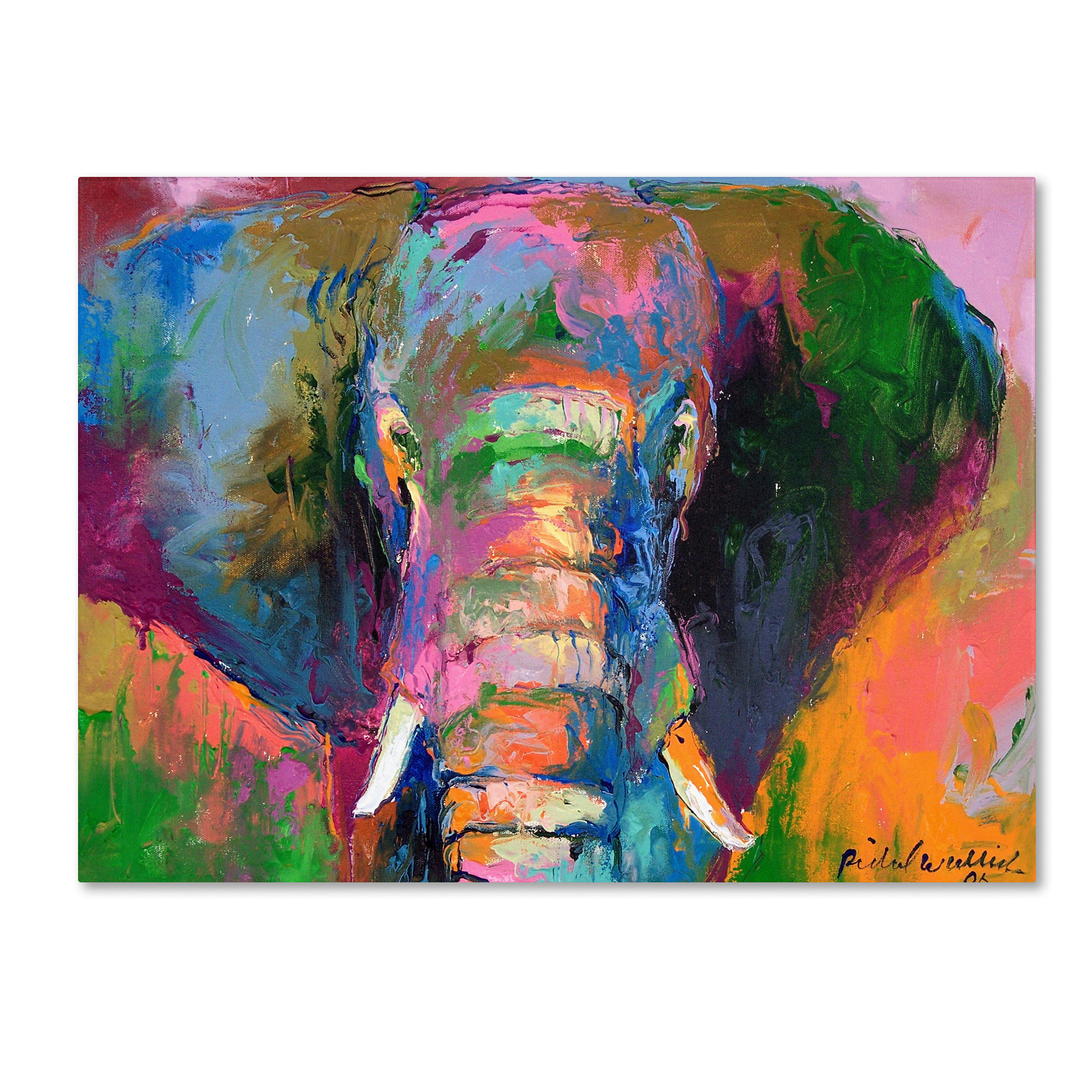 Trademark Global Richard Wallich 'Elephant 2' Canvas Art