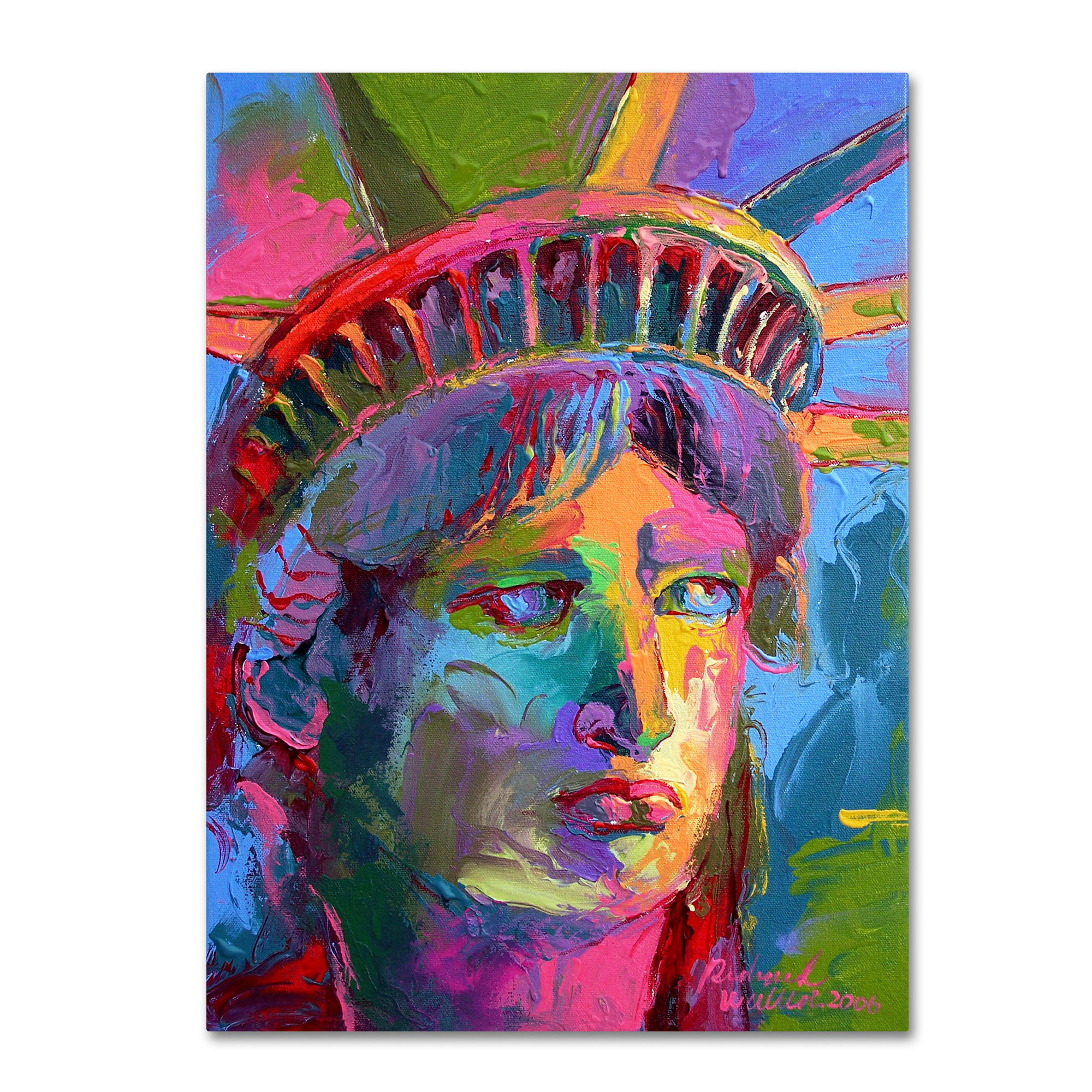 Trademark Global Richard Wallich 'Lady Liberty 2' Canvas Art