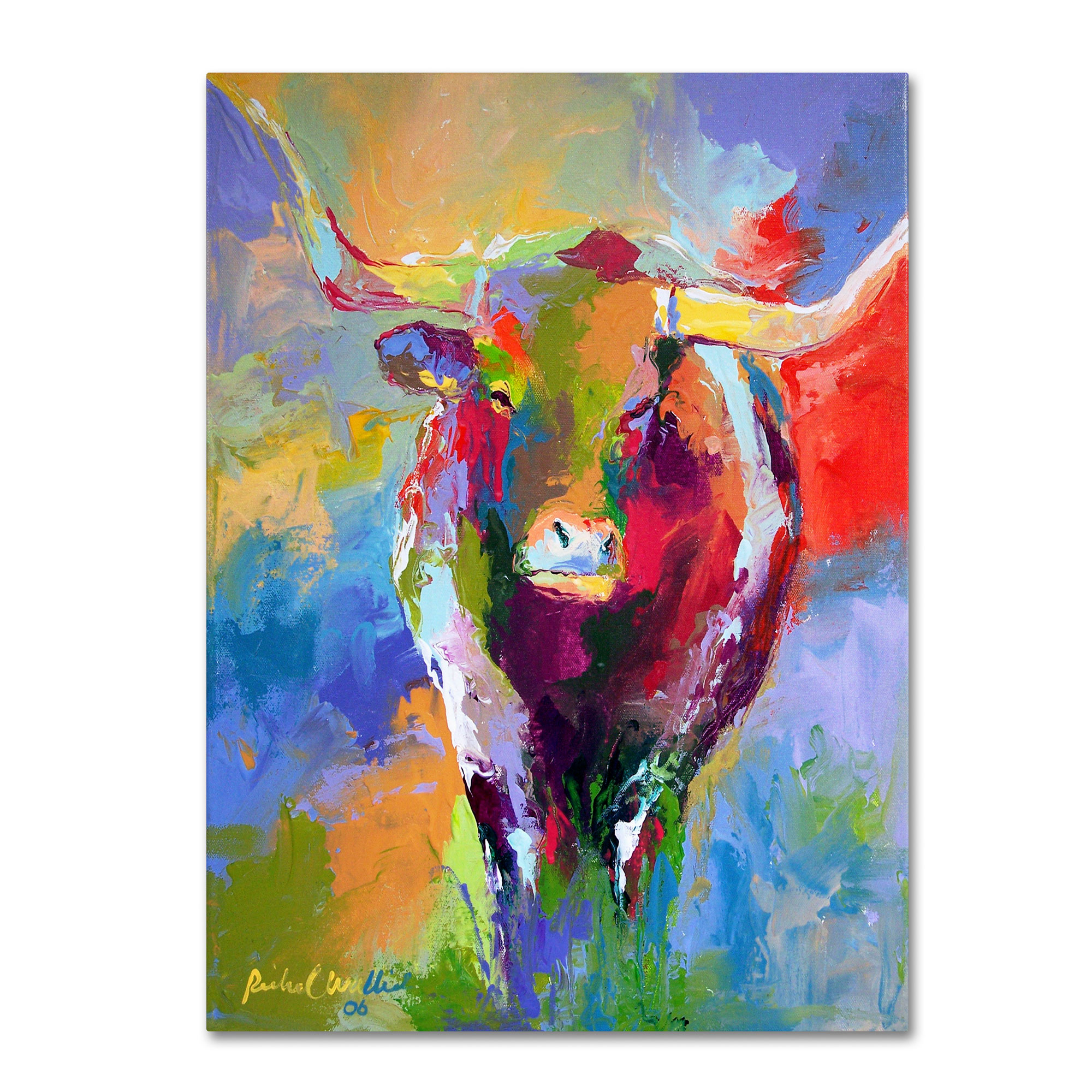 Trademark Global Richard Wallich 'Longhorn' Canvas Art