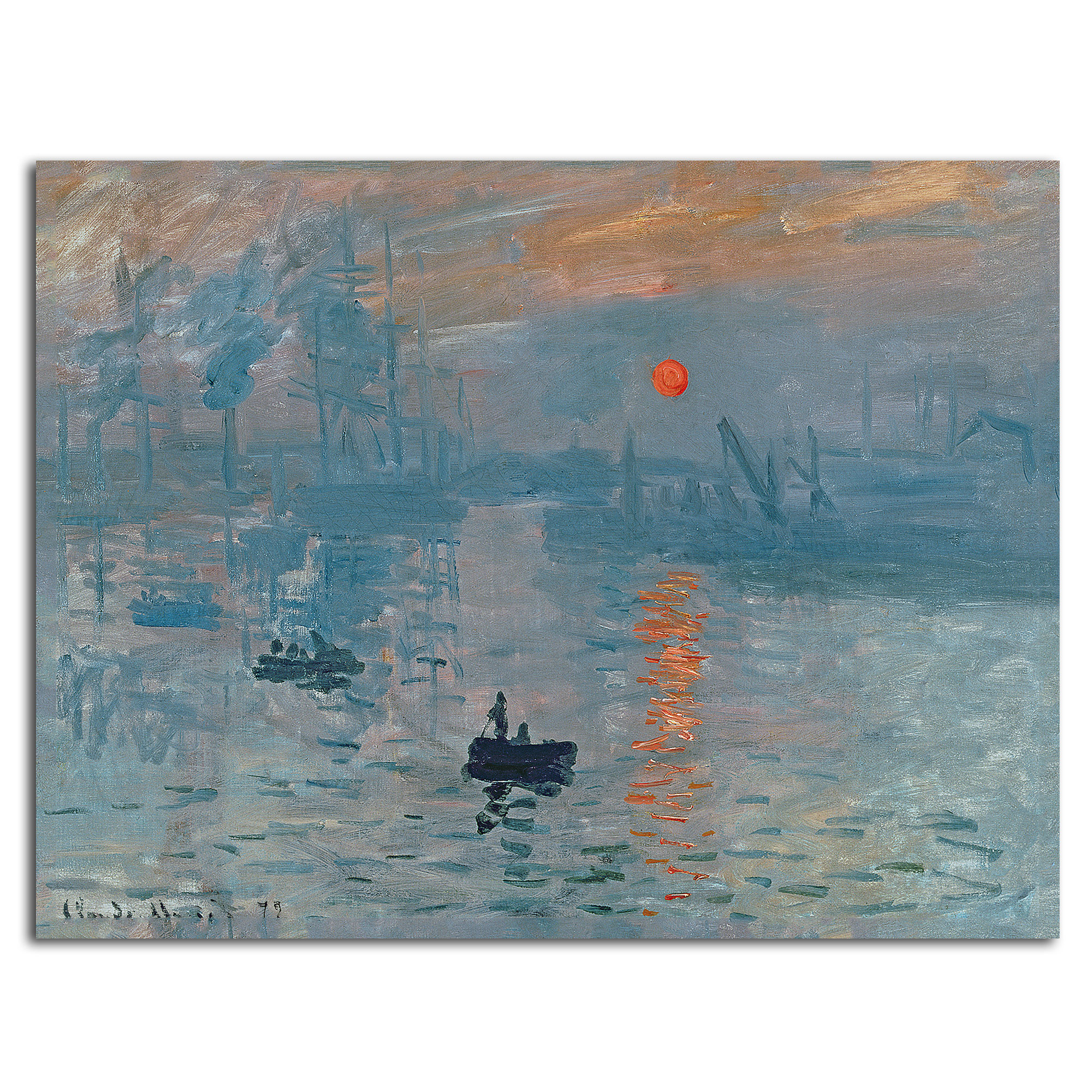 Trademark Global Claude Monet 'Impression Sunrise' Canvas Rolled Art