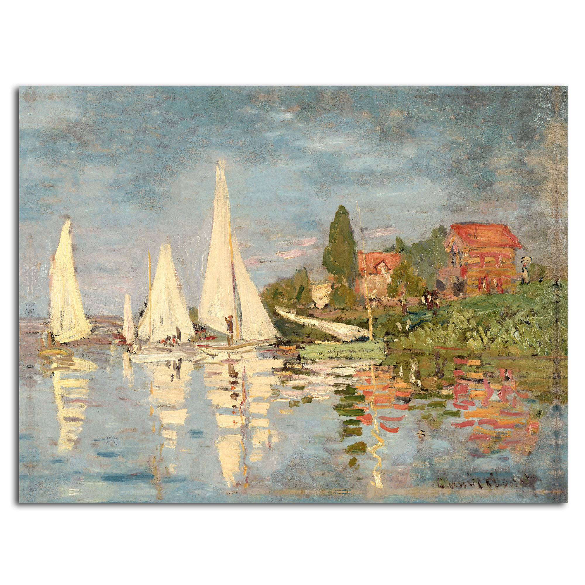 Trademark Global Claude Monet 'Regatta at Argenteuil' Canvas Rolled Art