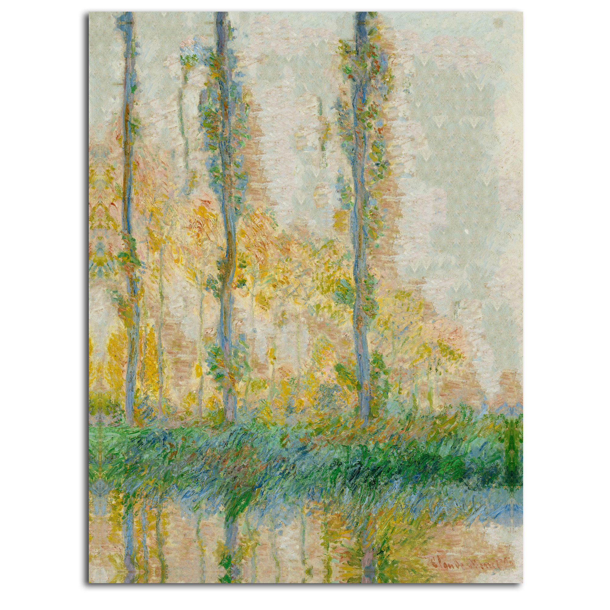 Trademark Global Claude Monet 'The Three Trees Autumn' Canvas Rolled Art