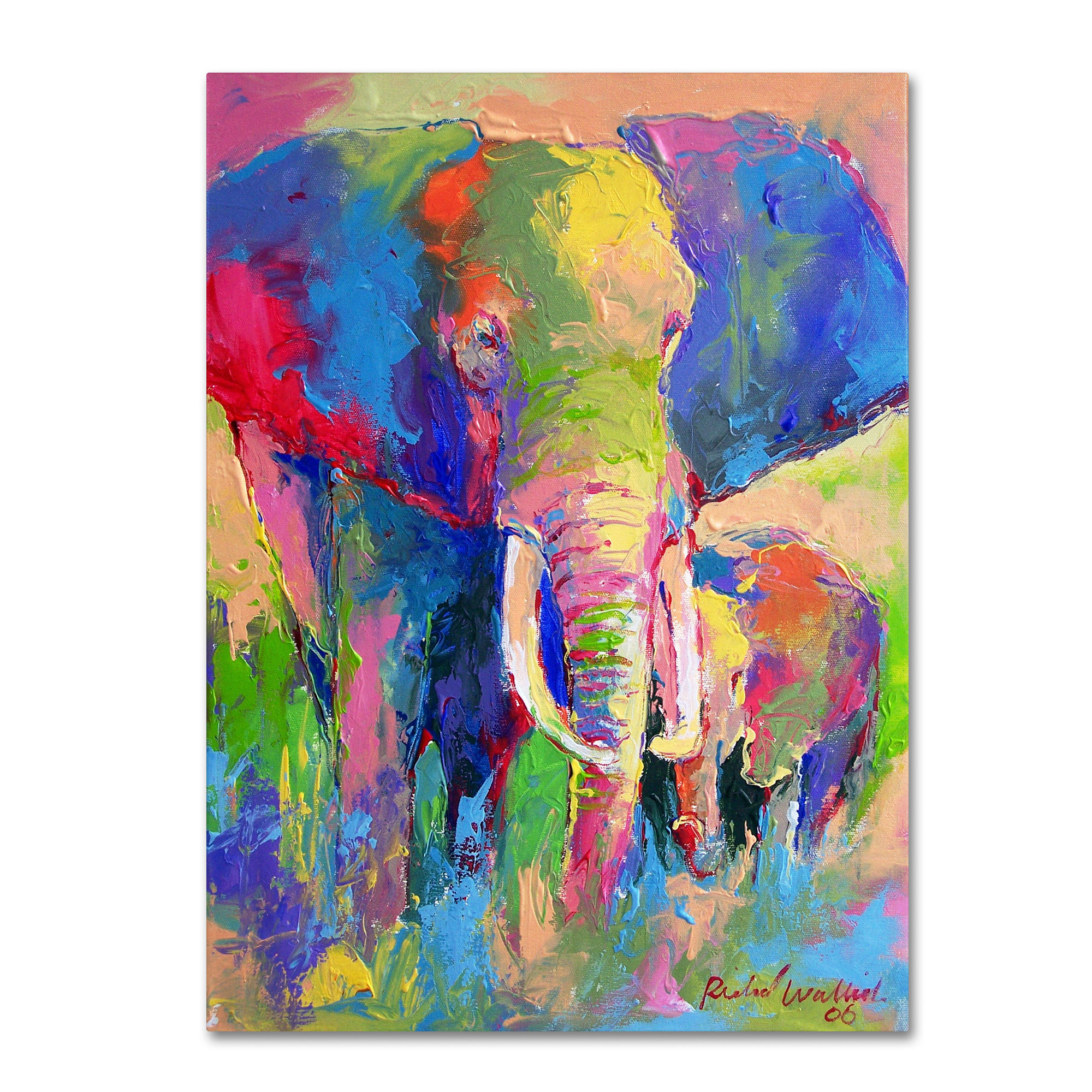 Trademark Global Richard Wallich 'Elephant 1' Canvas Art