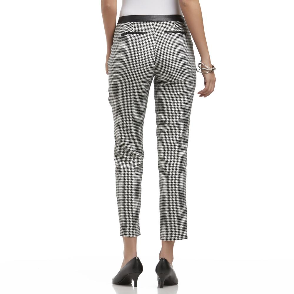 Attention Women's Slim Fit Pants - Houndstooth