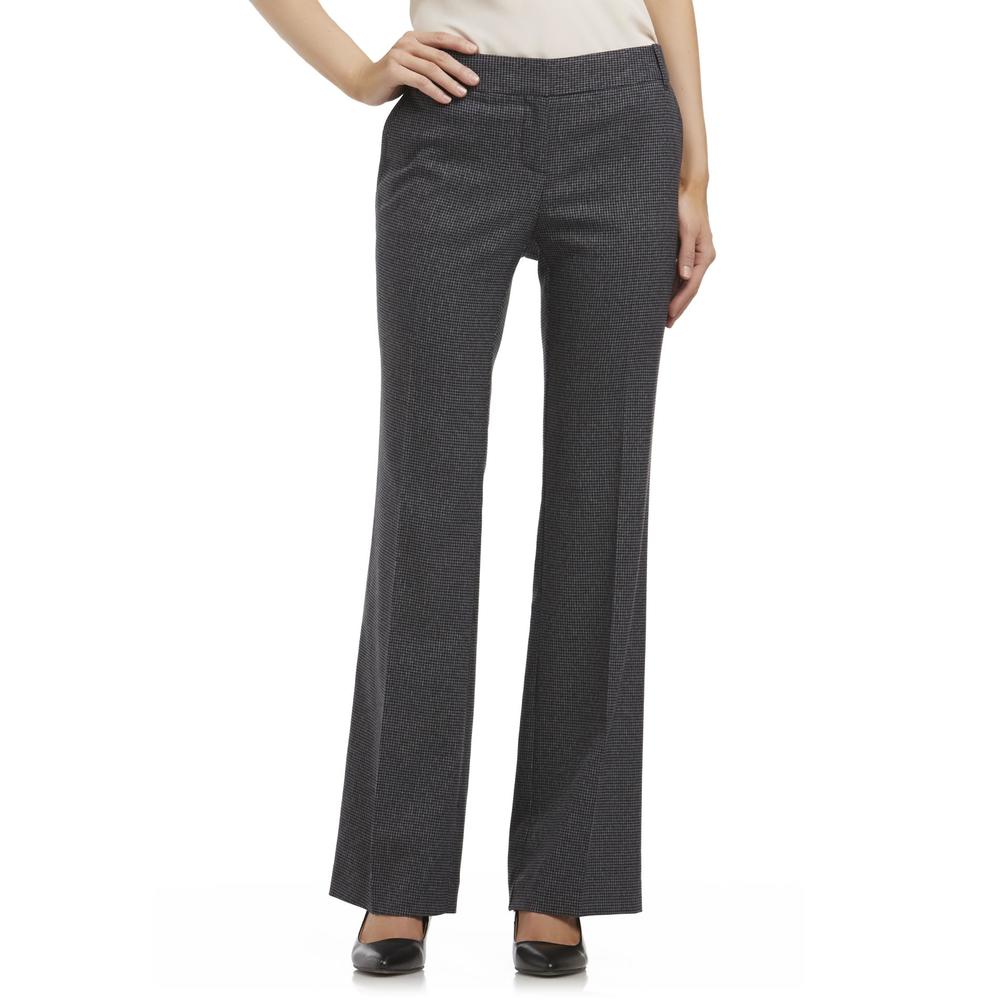 Attention Women's Contemporary Fit Dress Pants - Houndstooth